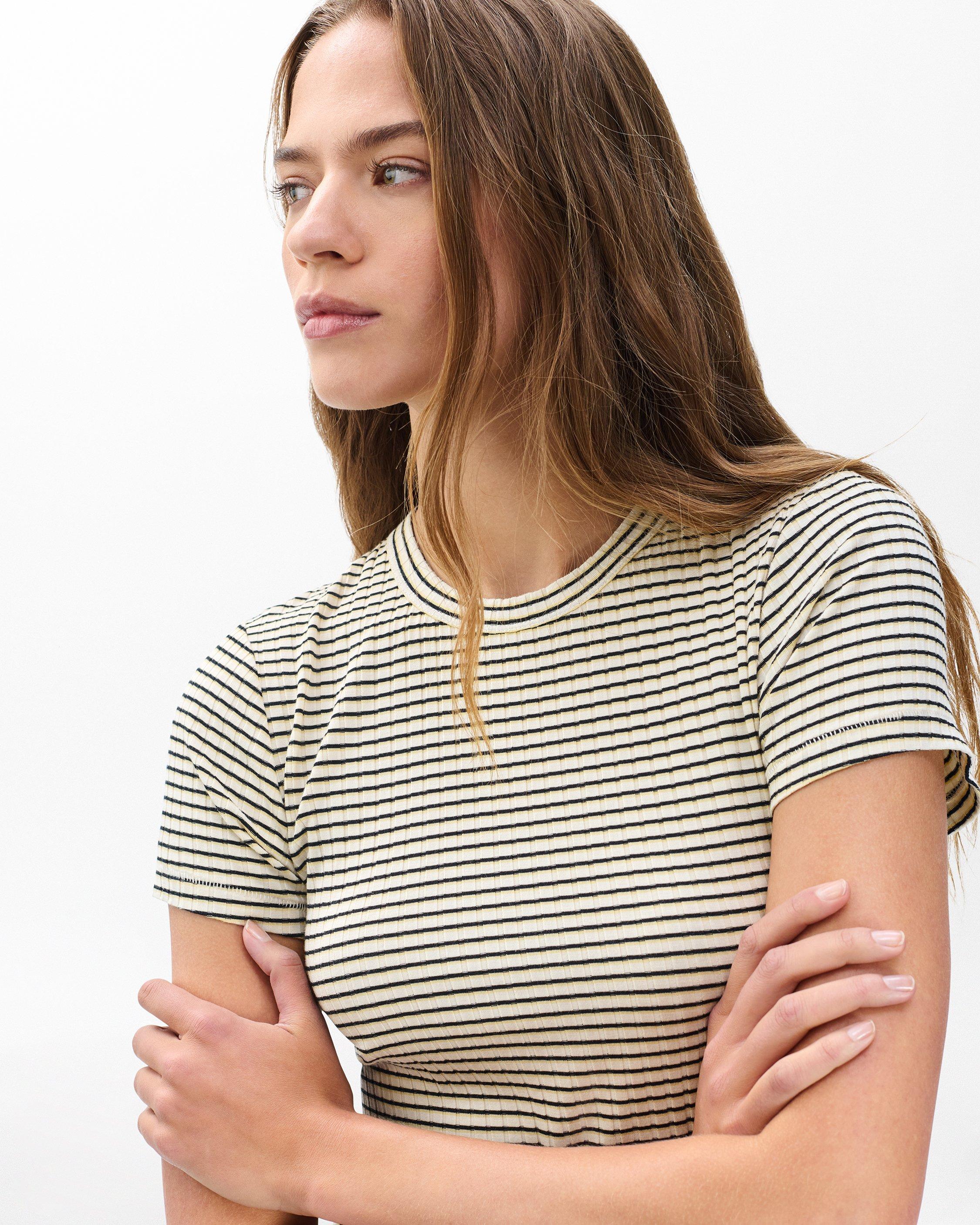 Luca Striped Ribbed Baby Tee image number 4