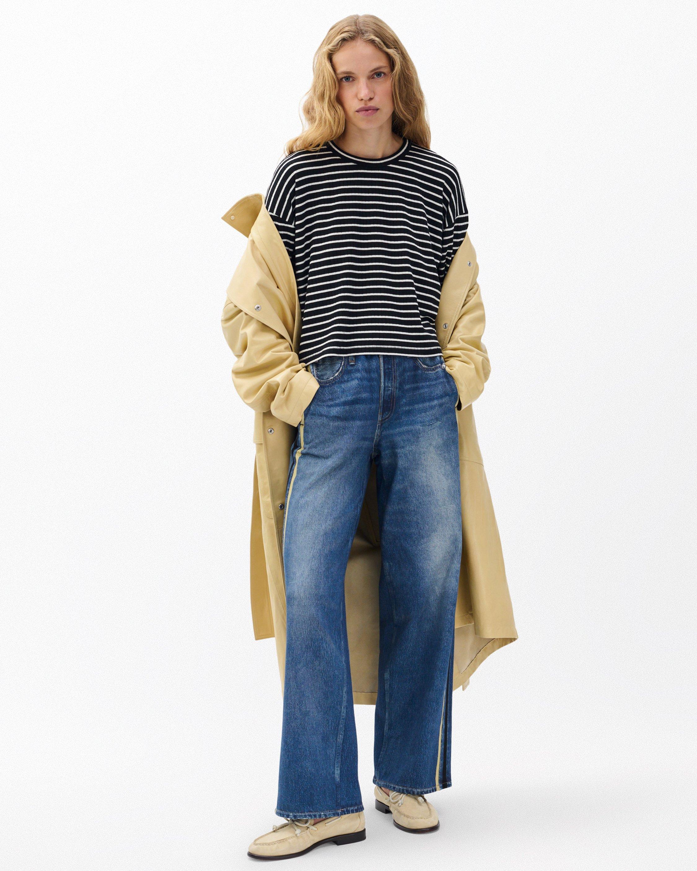 The Knit Striped Long-Sleeve Tee image number 3