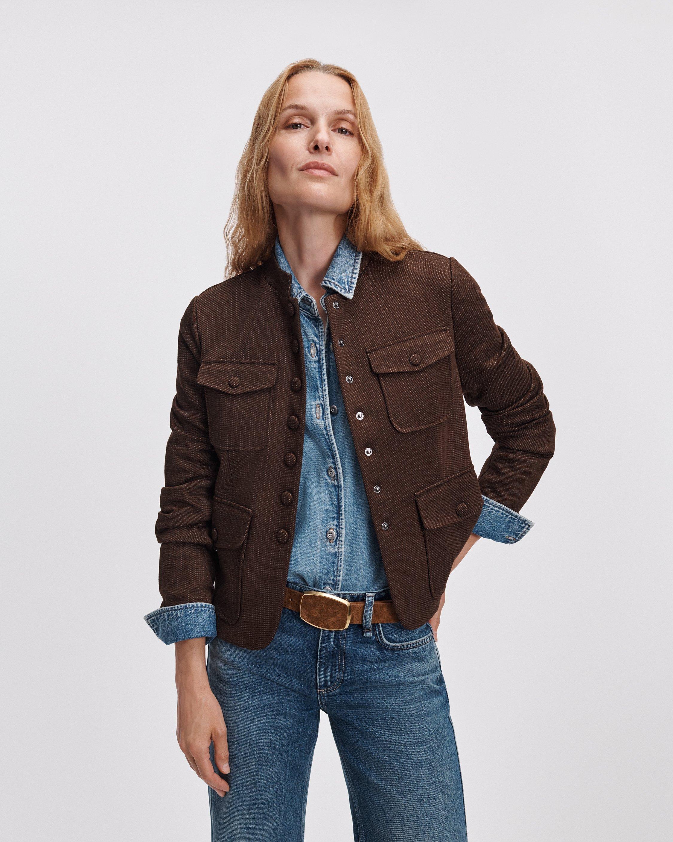 Mercer Refine Knit Jacquard Blazer