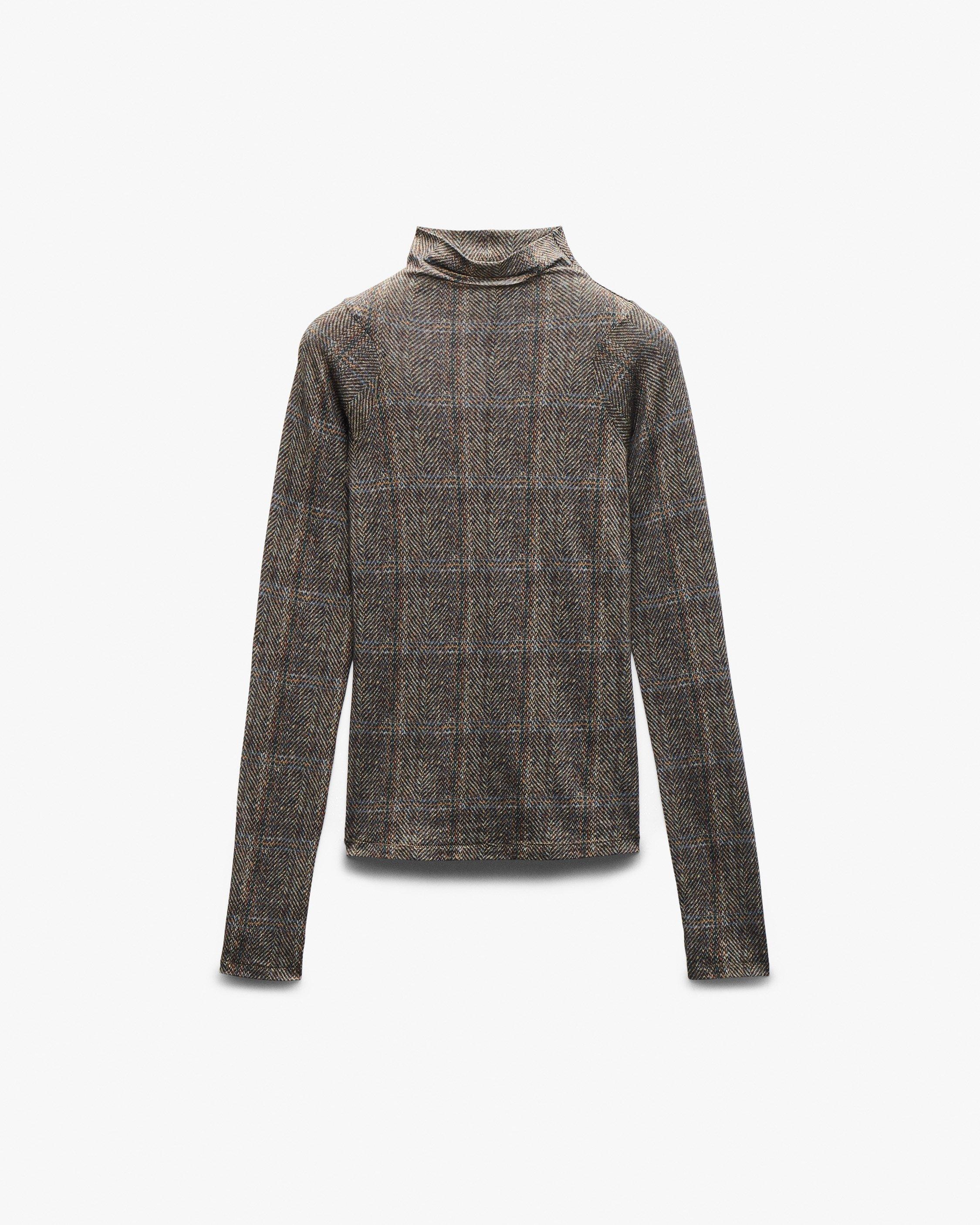 Shaw Plaid Turtleneck Tee image number 2