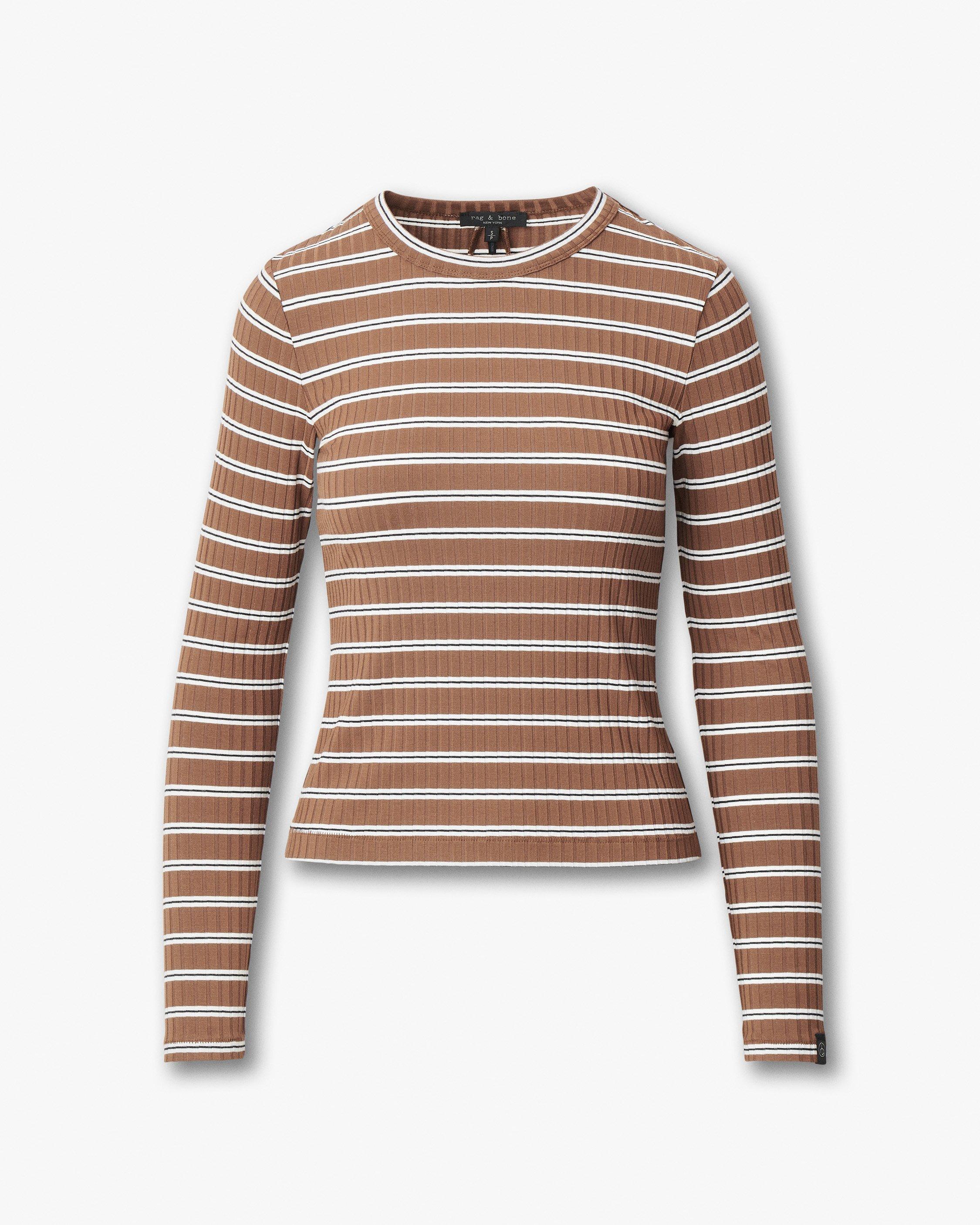 Luca Striped Ribbed Long-Sleeve Tee - image 2