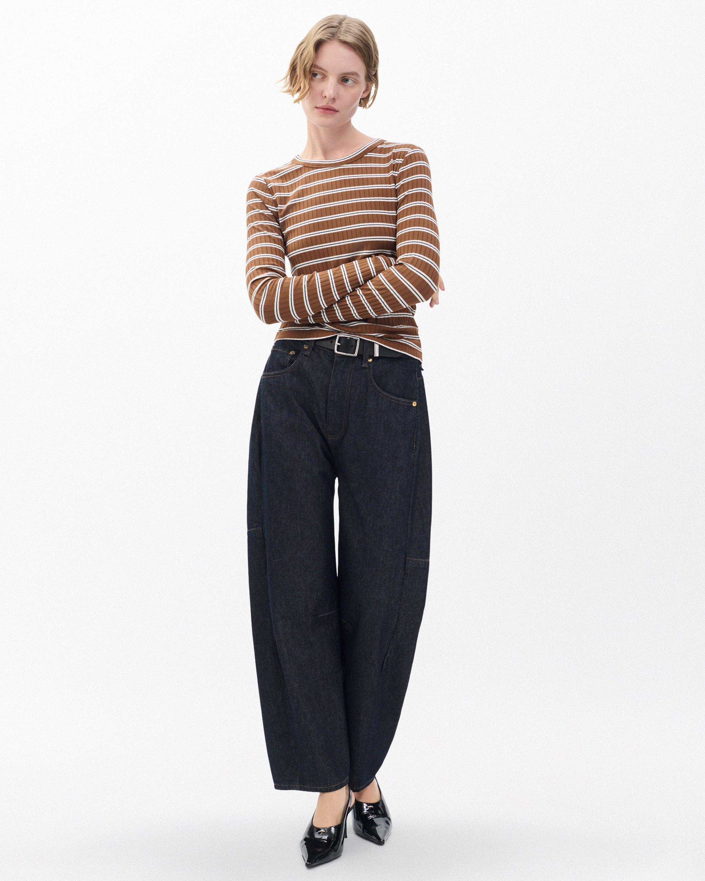 Luca Striped Ribbed Long-Sleeve Tee - image 3