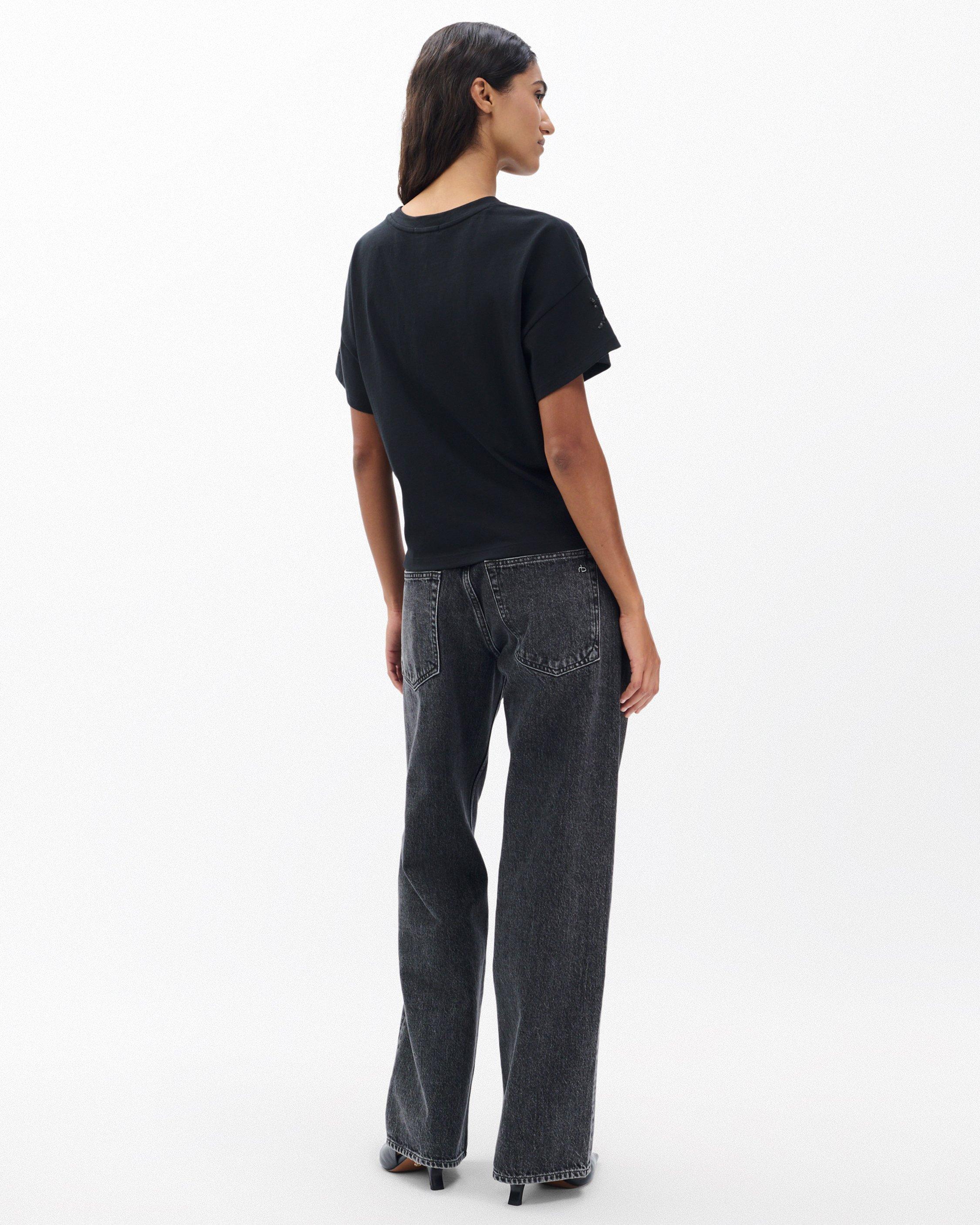 Kelly Boxy Beaded Floral Tee - image 5