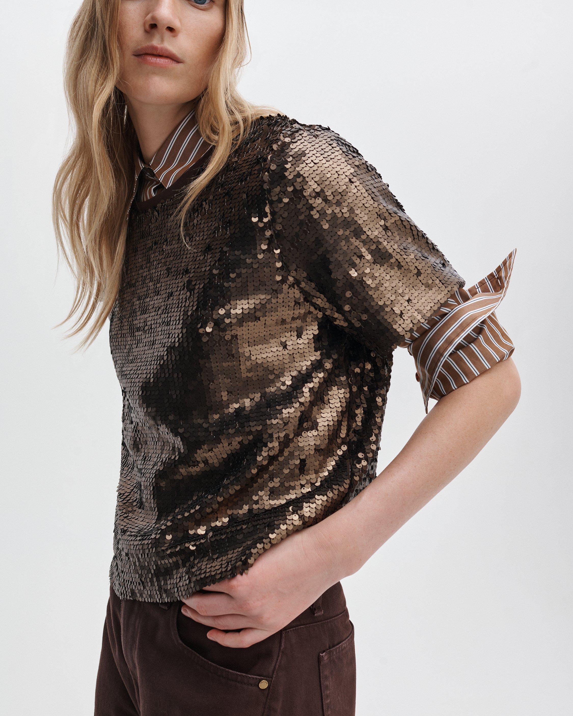 Lucy Sequined Tee image number 6