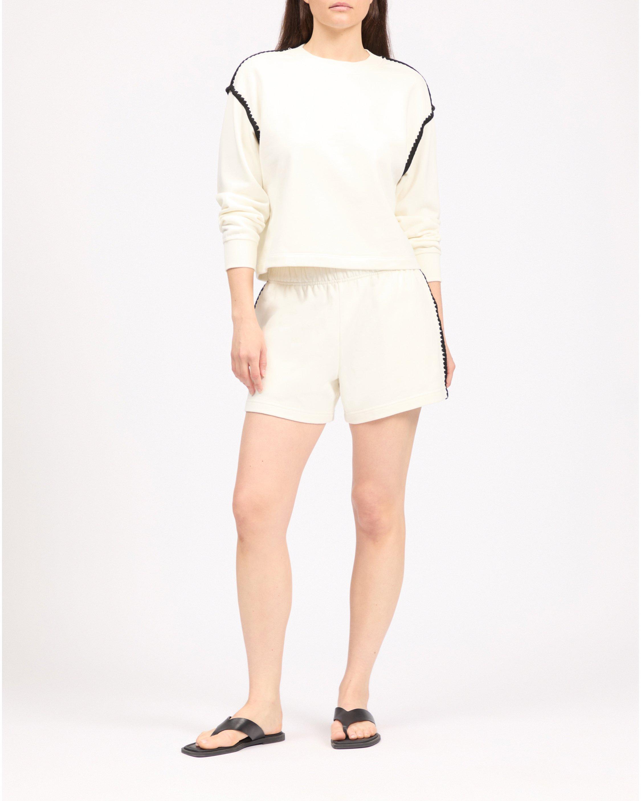 Terry Blanket-Stitch Sweatshirt image number 1