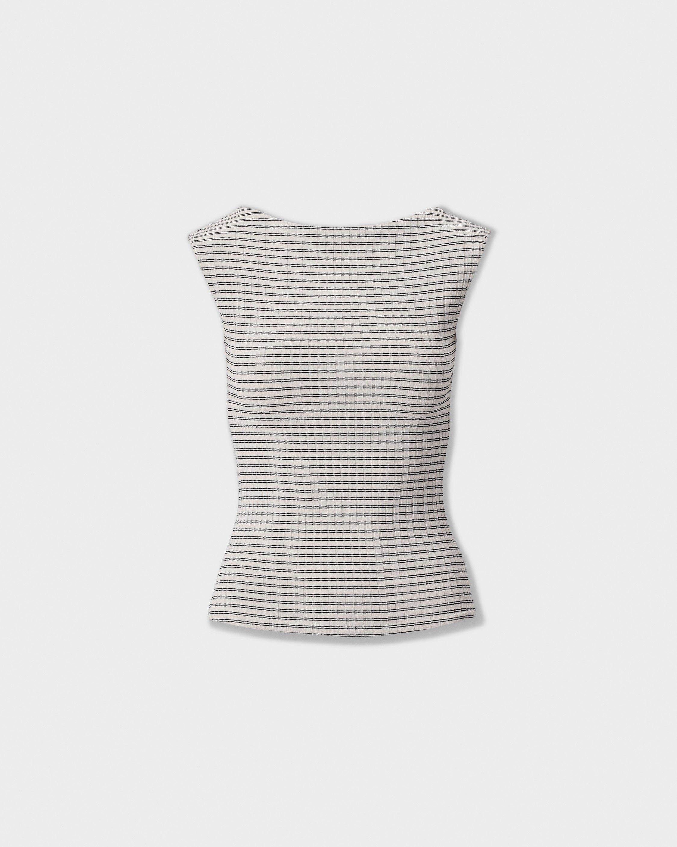 Luca Striped Reversible Tee image number 2