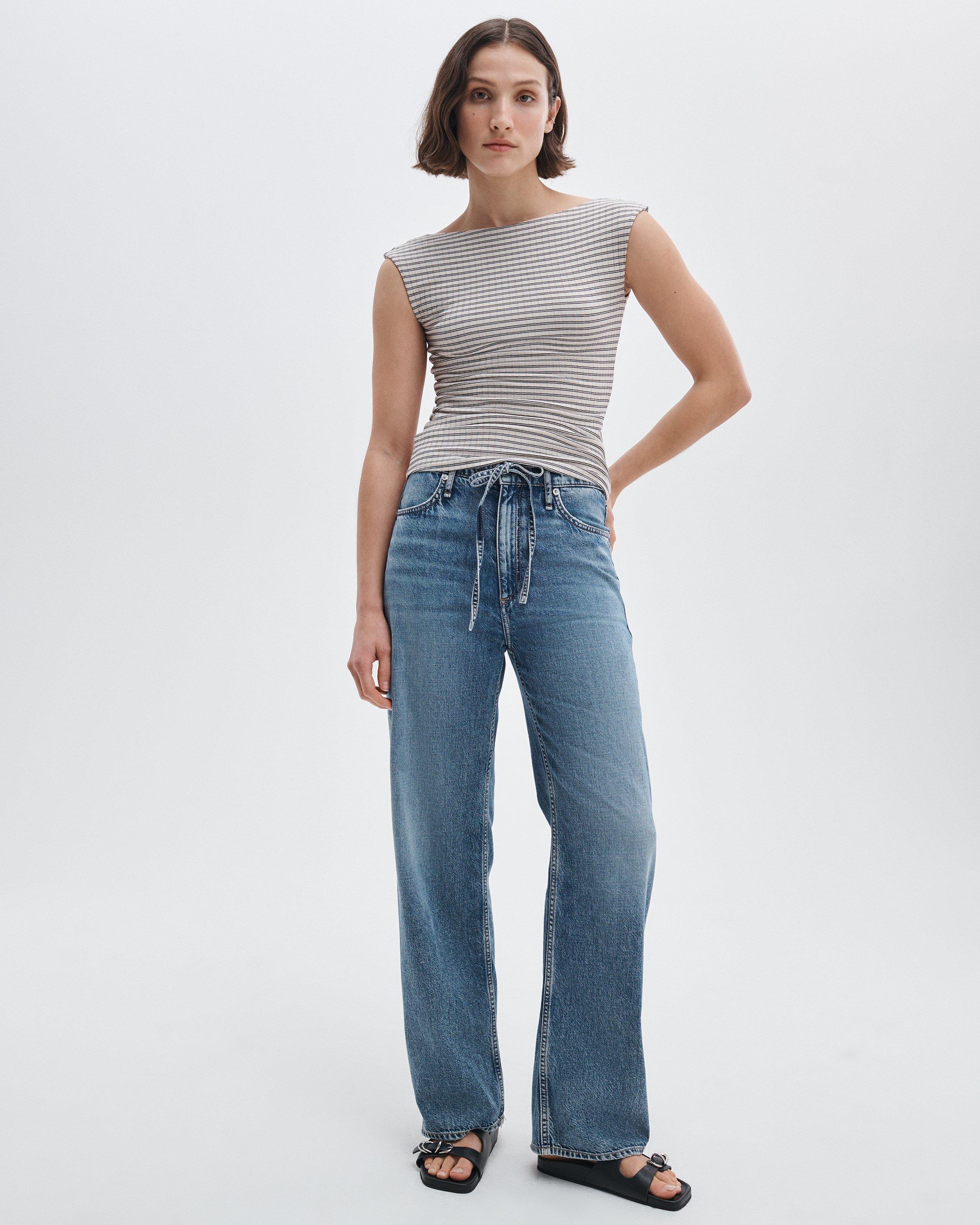 Luca Striped Reversible Tee image number 4