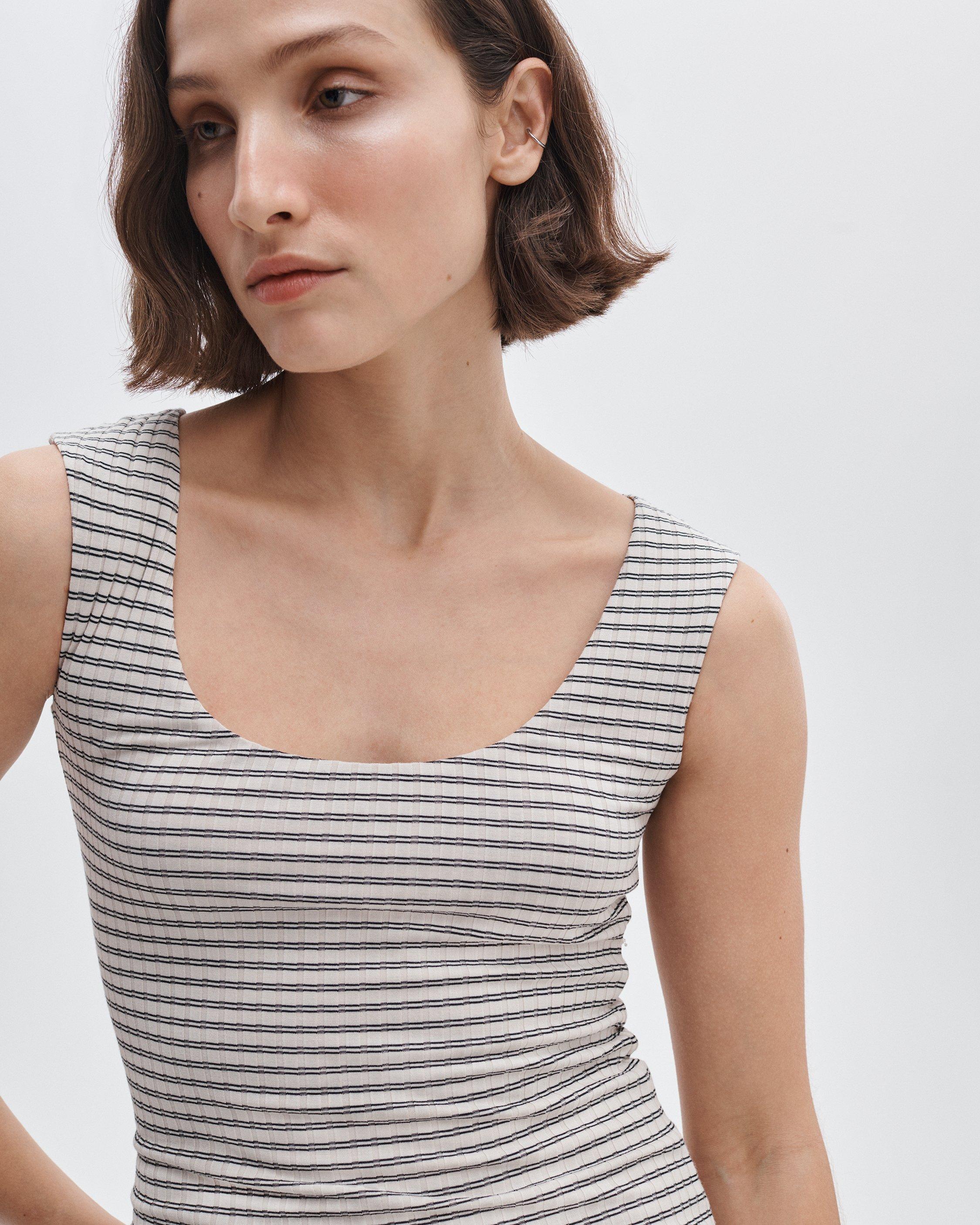 Luca Striped Reversible Tee image number 3