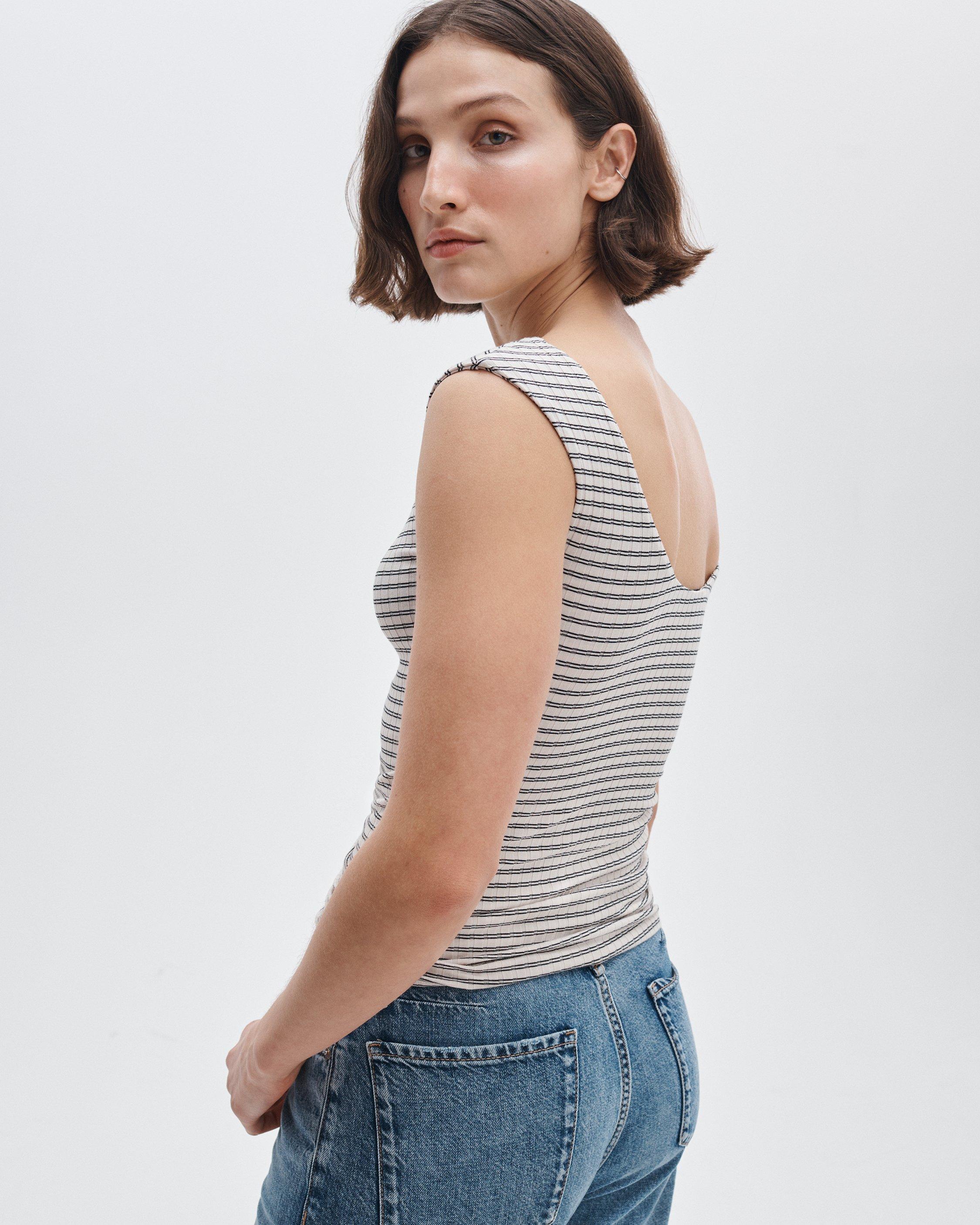 Luca Striped Reversible Tee image number 5