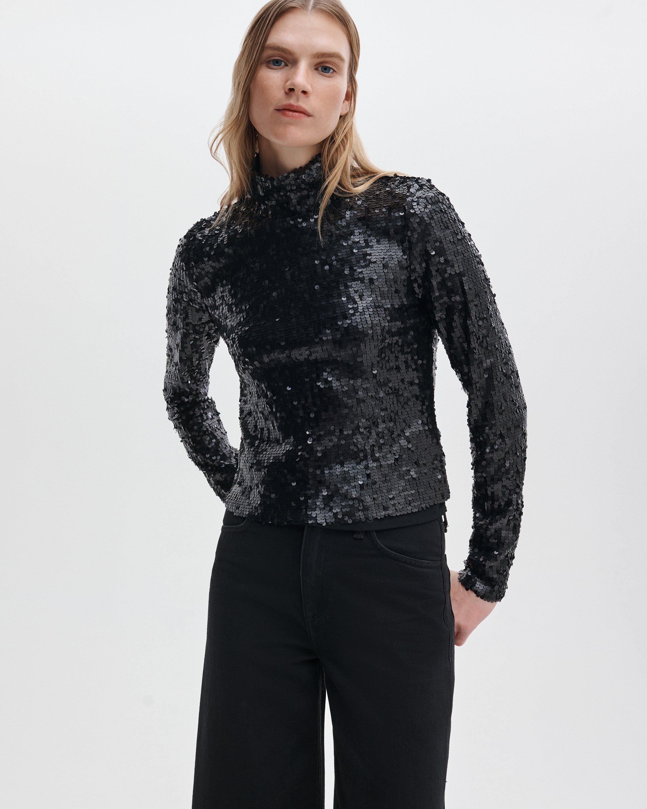 Lucy Sequined Turtleneck image number 1