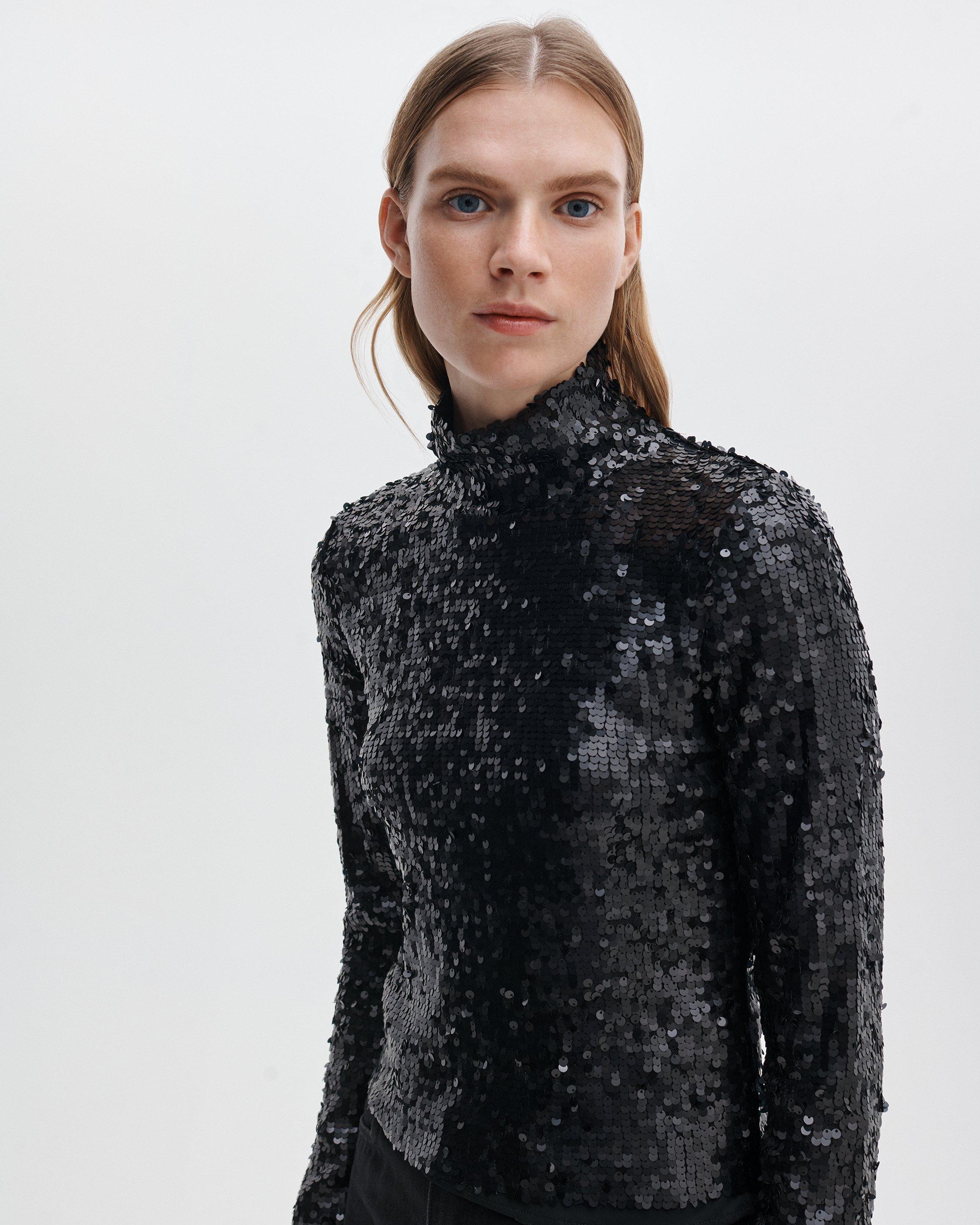 Lucy Sequined Turtleneck - image 4