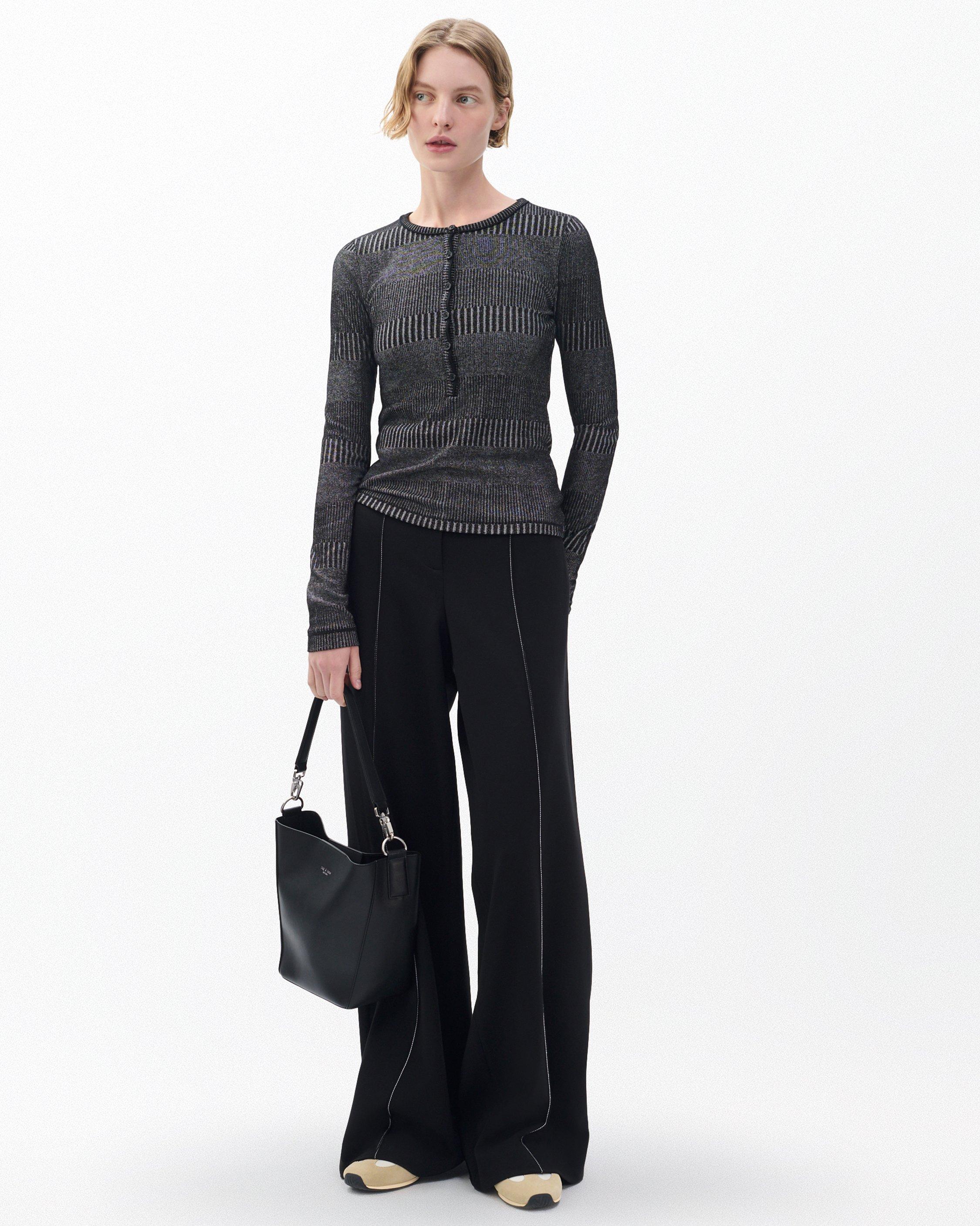The Knit Striped Ribbed Henley - image 3