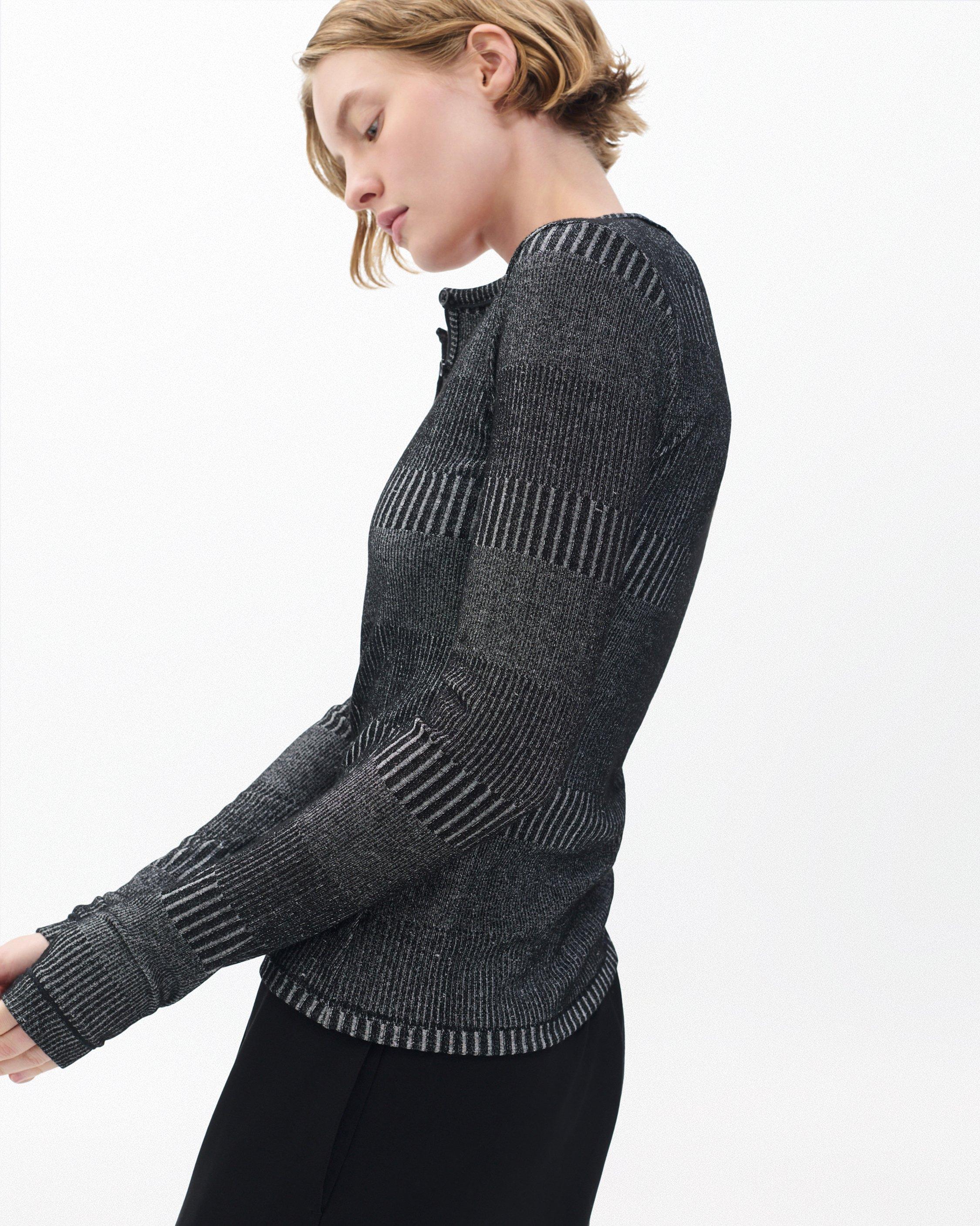 The Knit Striped Ribbed Henley - image 5