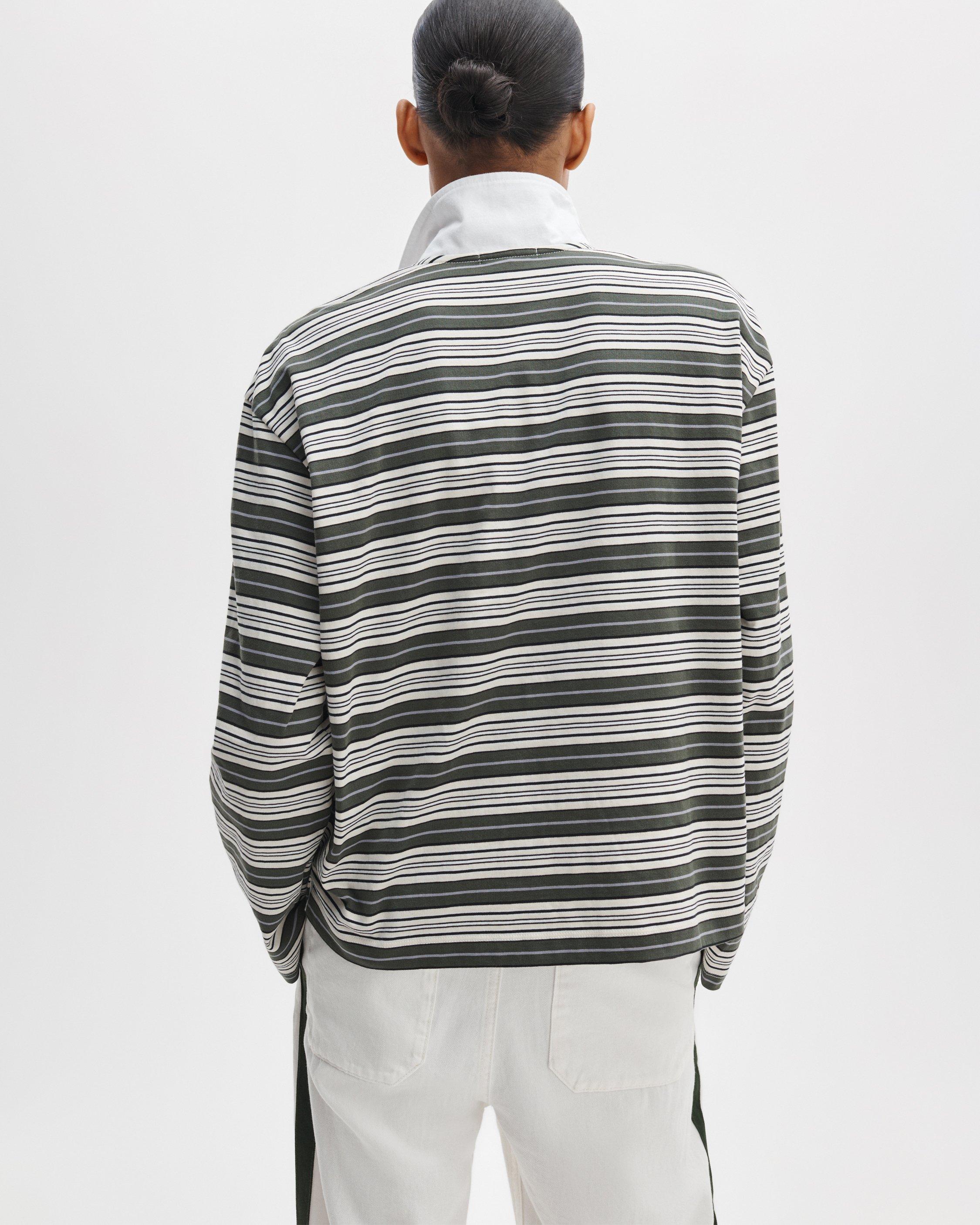 Kelly Boxy Striped Long-Sleeve Polo - image 4