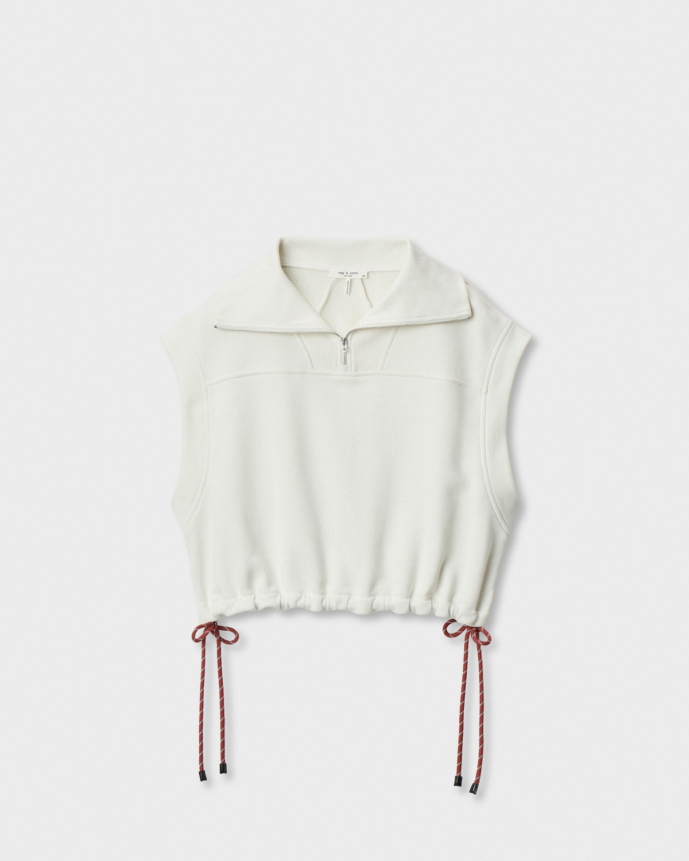 Vintage Terry Half-Zip Muscle Tee image number 2