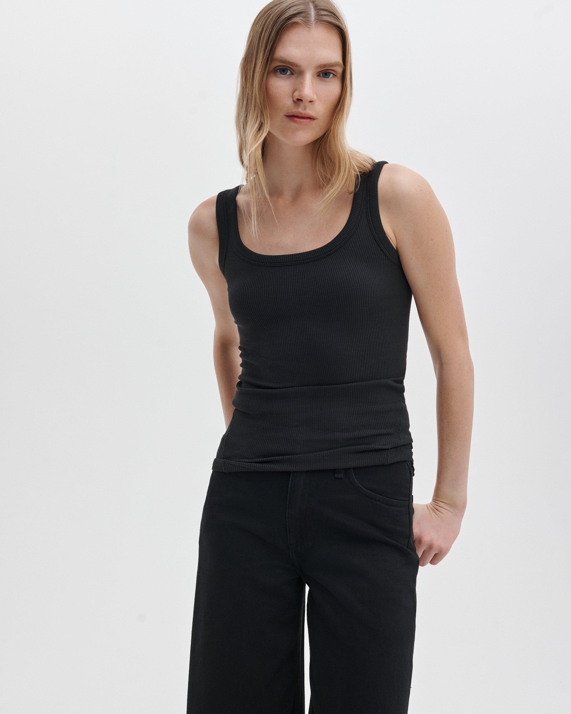 Rag &amp; Bone タンクトップ rag & bone Women's The Essential Rib String Tank, Freshlime, XS at