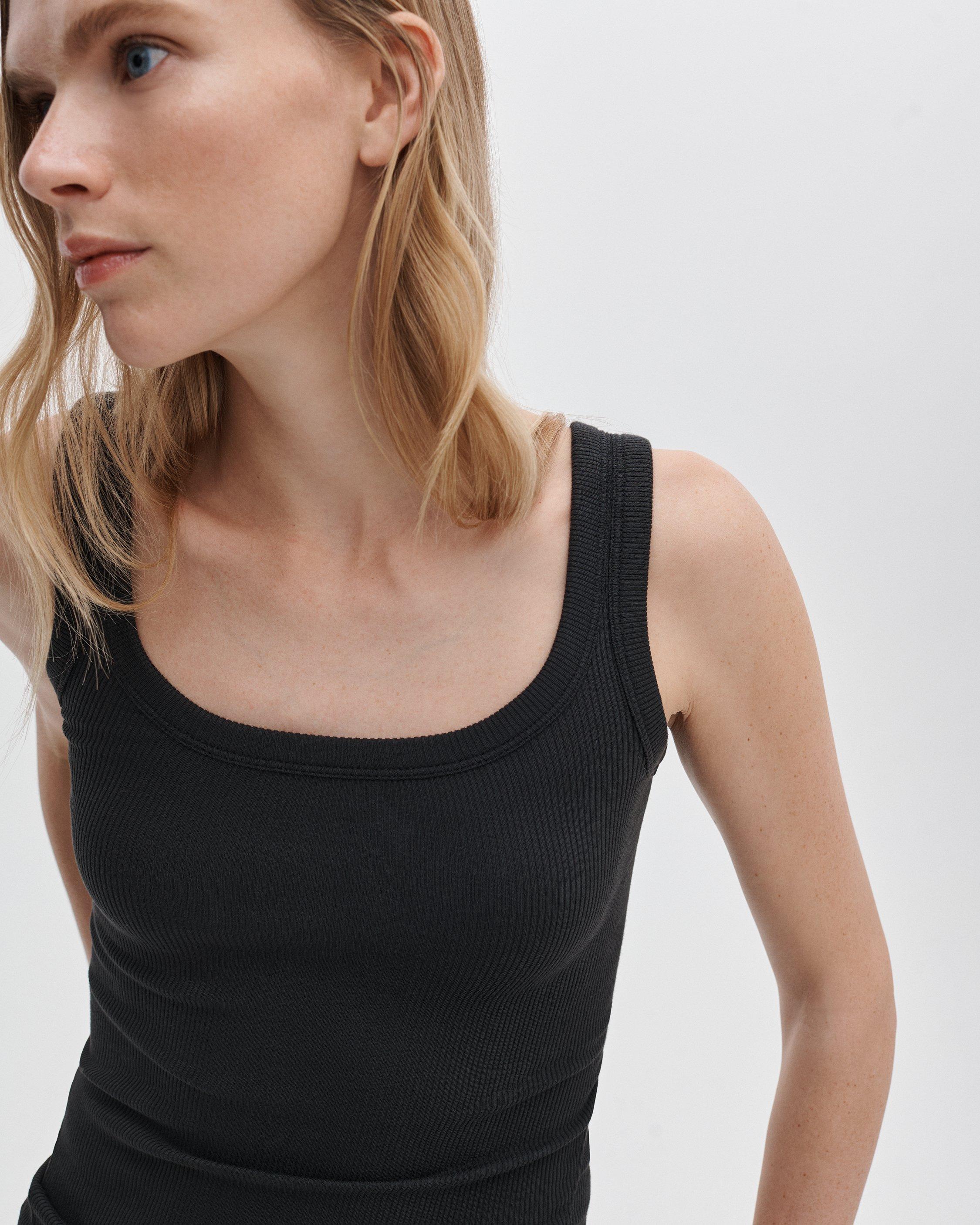 The Essential Ribbed U-Neck Tank image number 4
