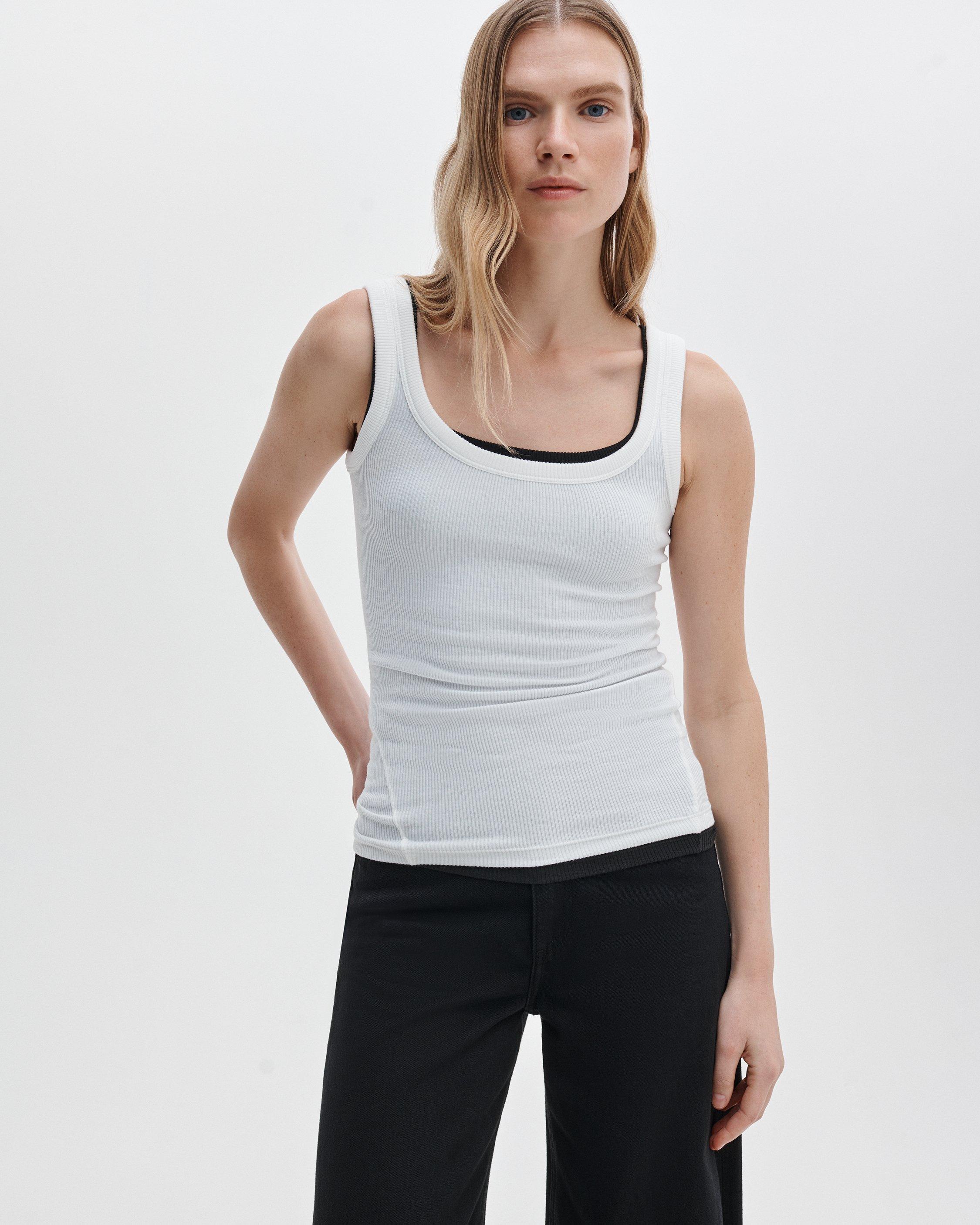The Essential Ribbed U-Neck Tank image number 1