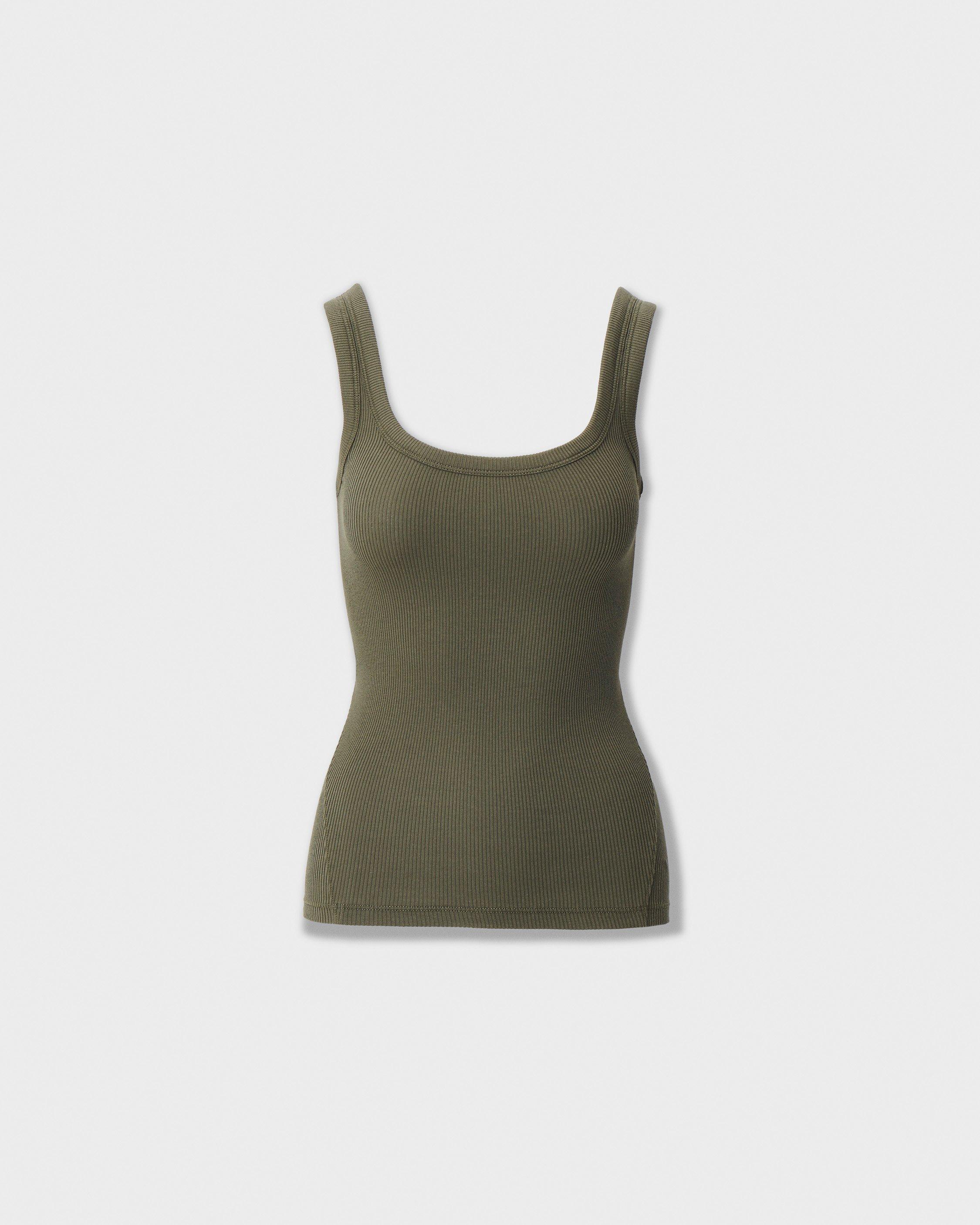 The Essential Ribbed U-Neck Tank image number 2