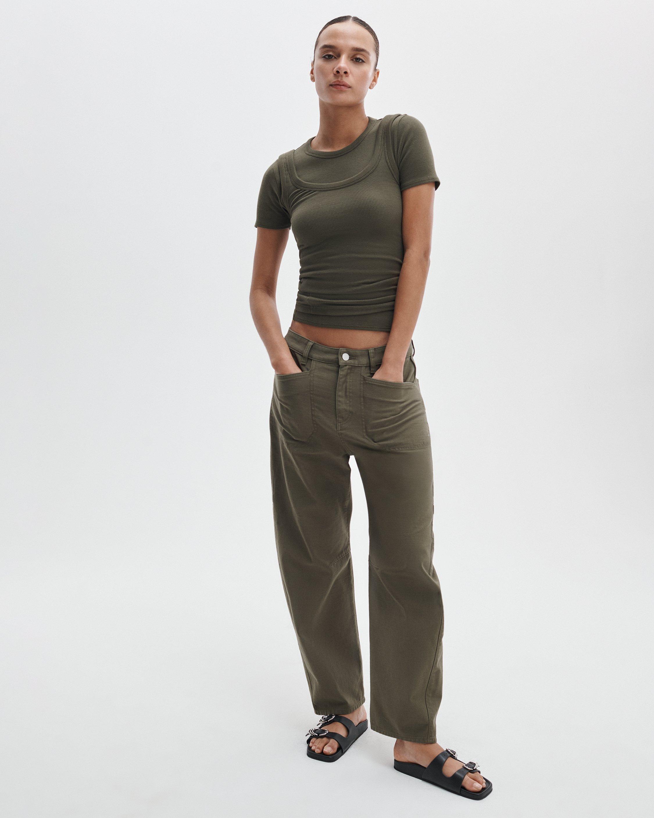The Essential Ribbed U-Neck Tank image number 3