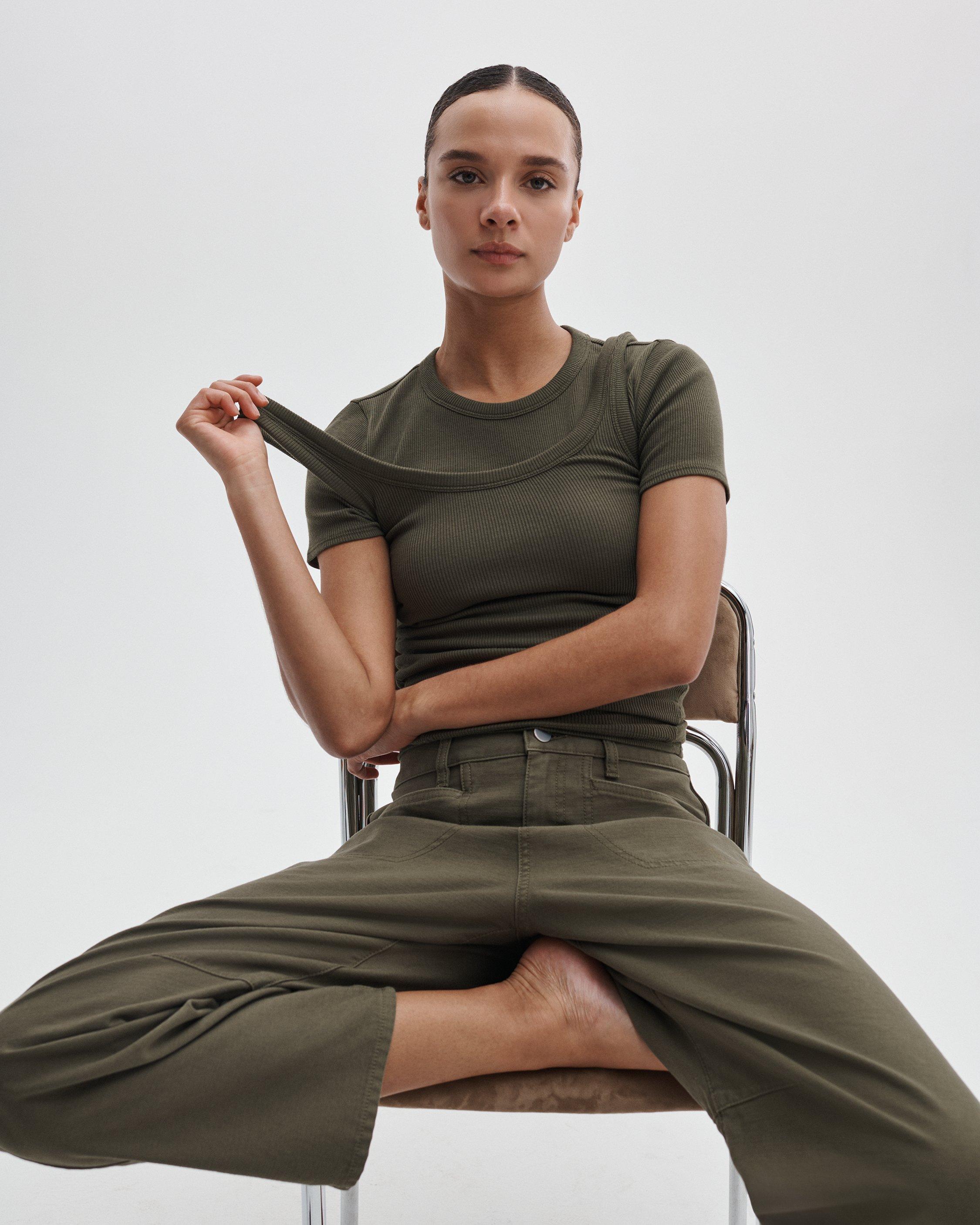 The Essential Ribbed U-Neck Tank image number 5