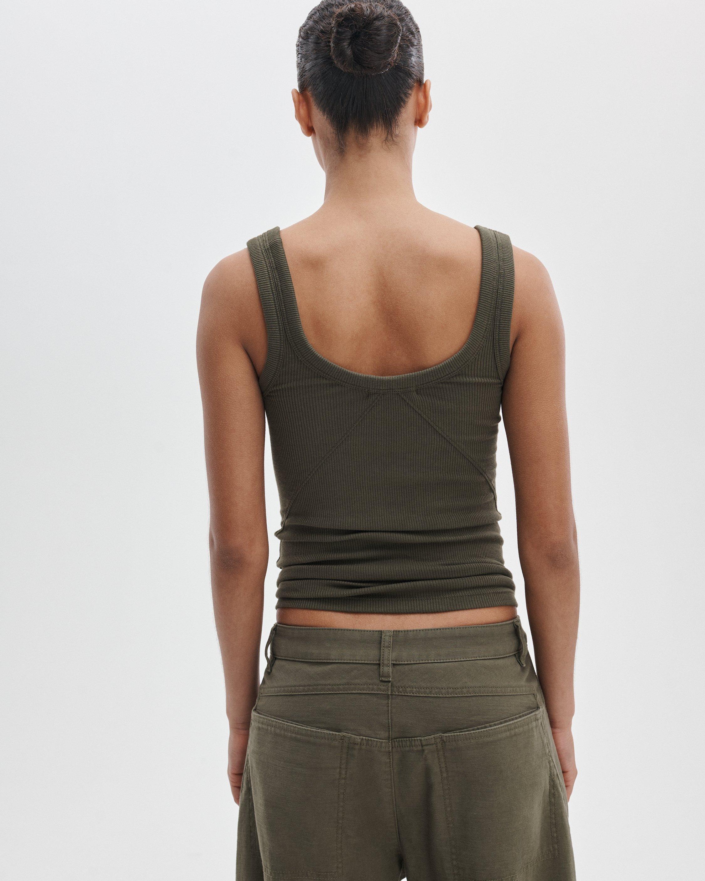 The Essential Ribbed U-Neck Tank image number 6