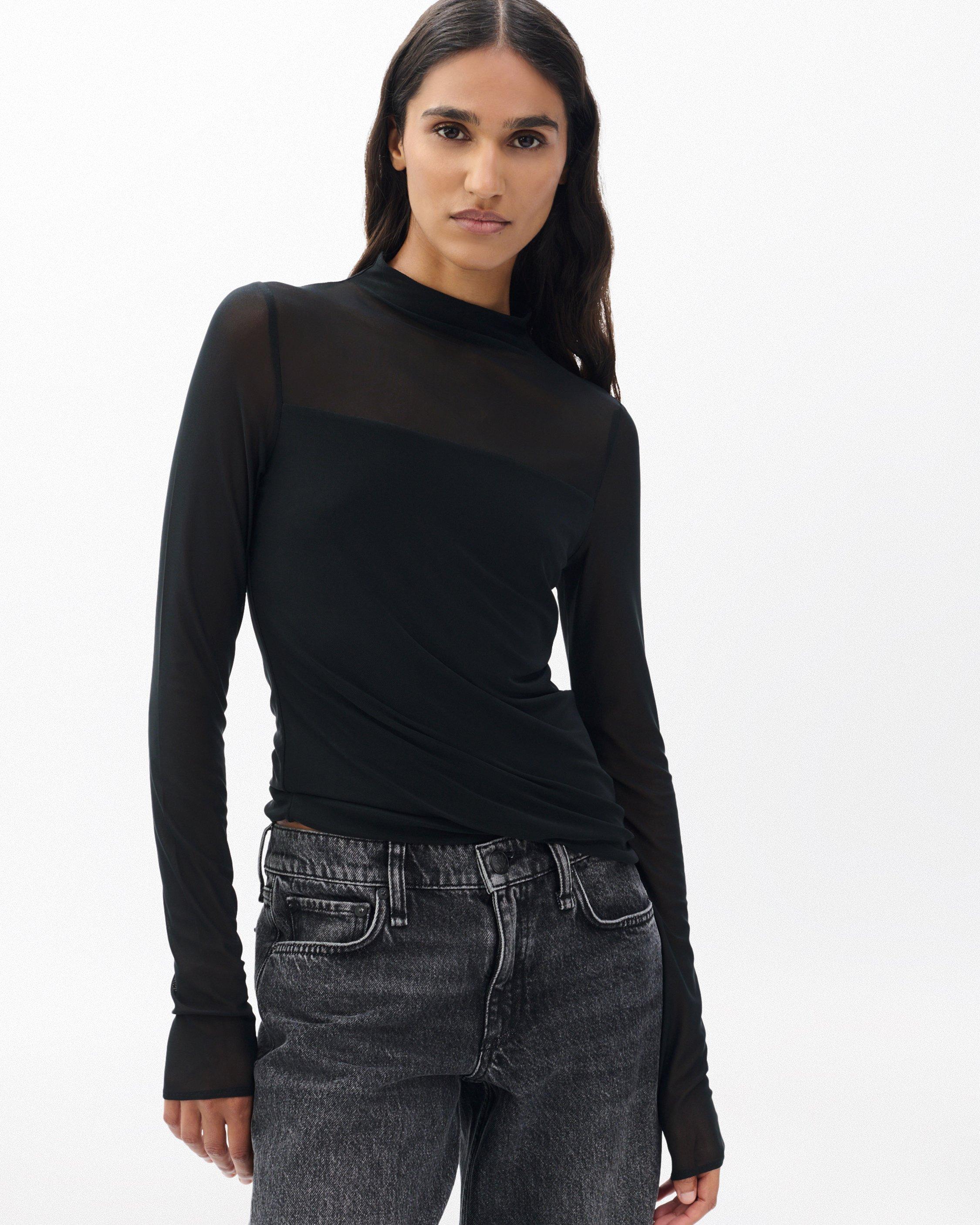 Luca Mixed-Media Mockneck image number 5