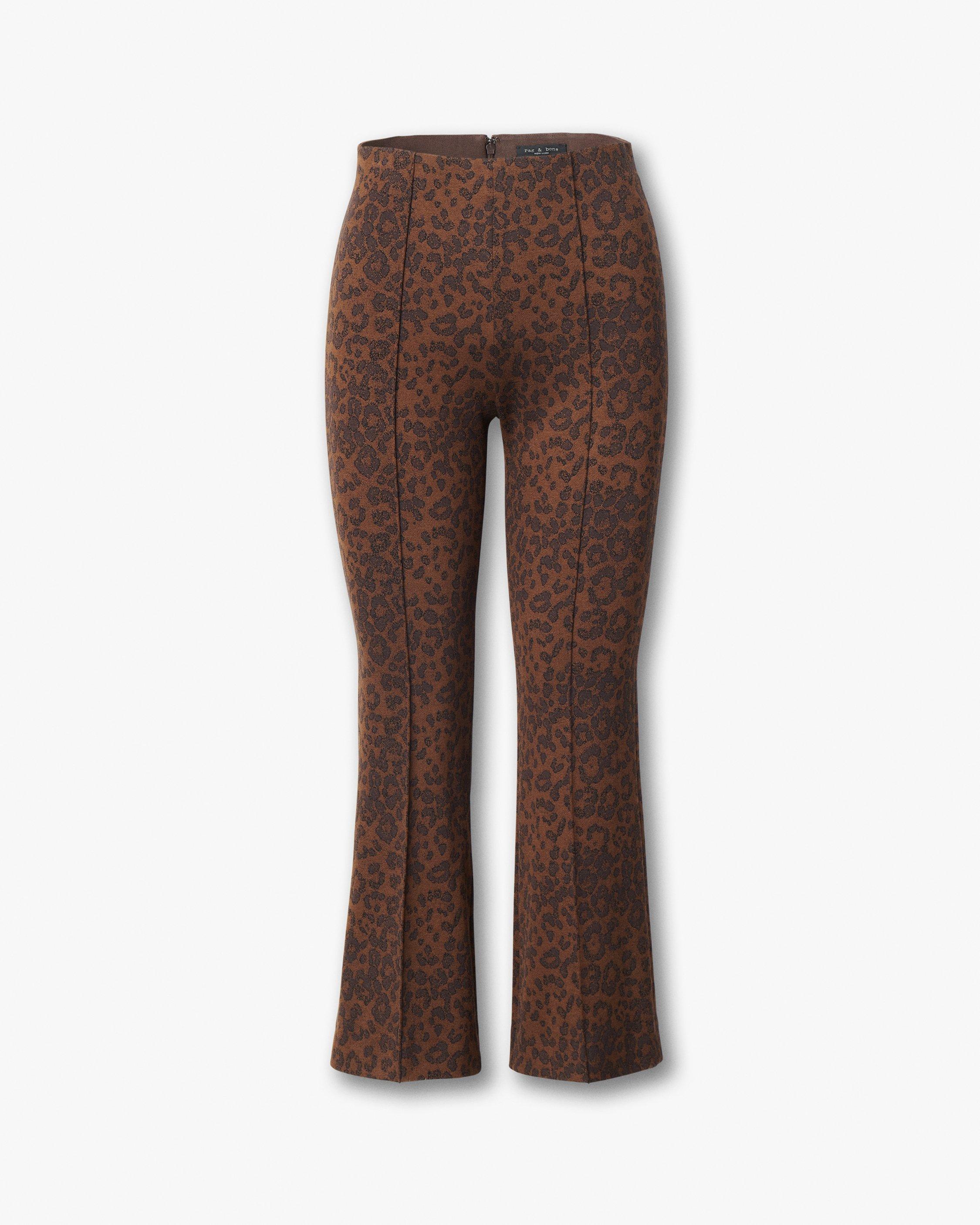 Irina Leopard-Print Kick Flare Pants image number 2