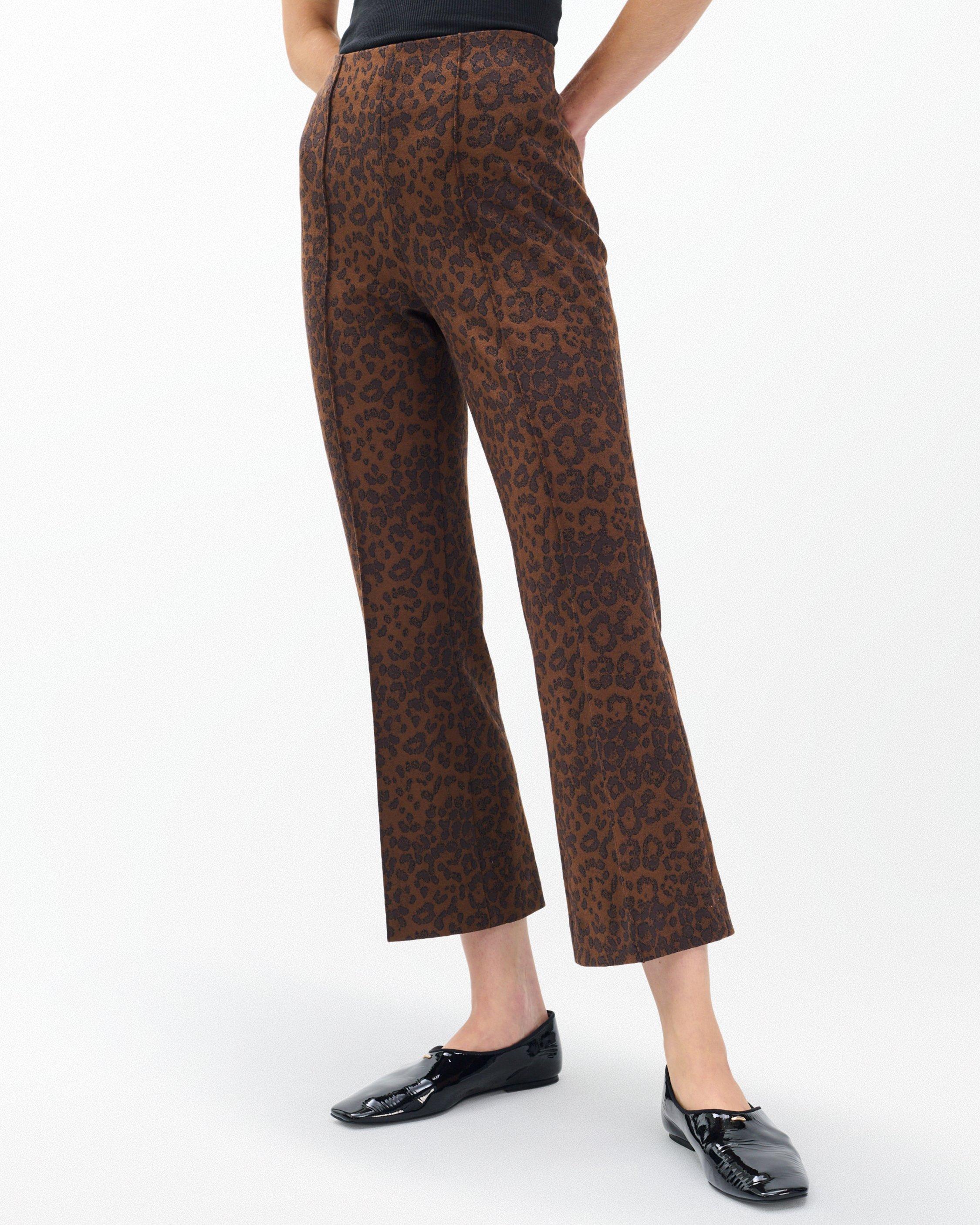 Irina Leopard-Print Kick Flare Pants - image 4