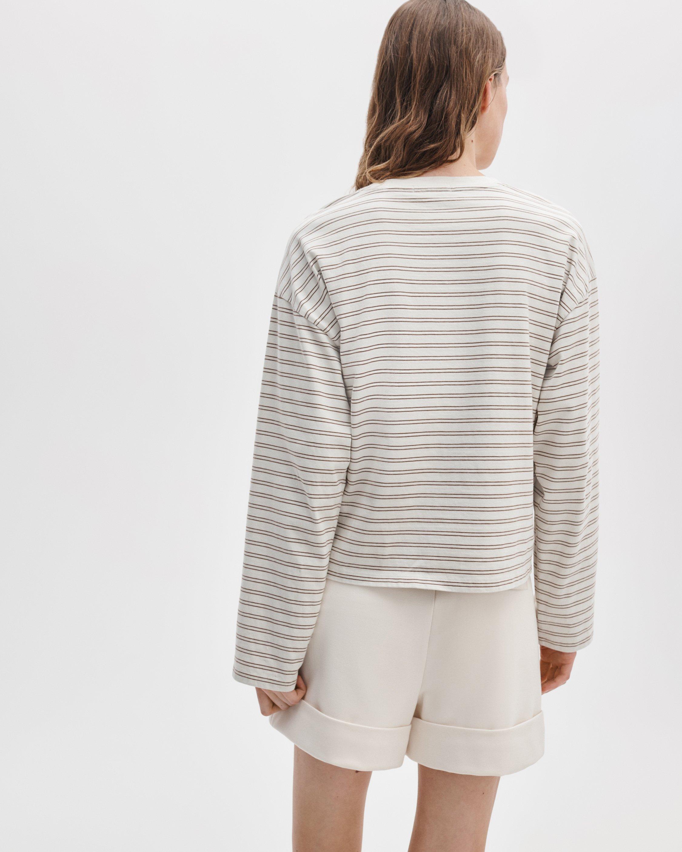 Kelly Boxy Striped Long-Sleeve Tee image number 6