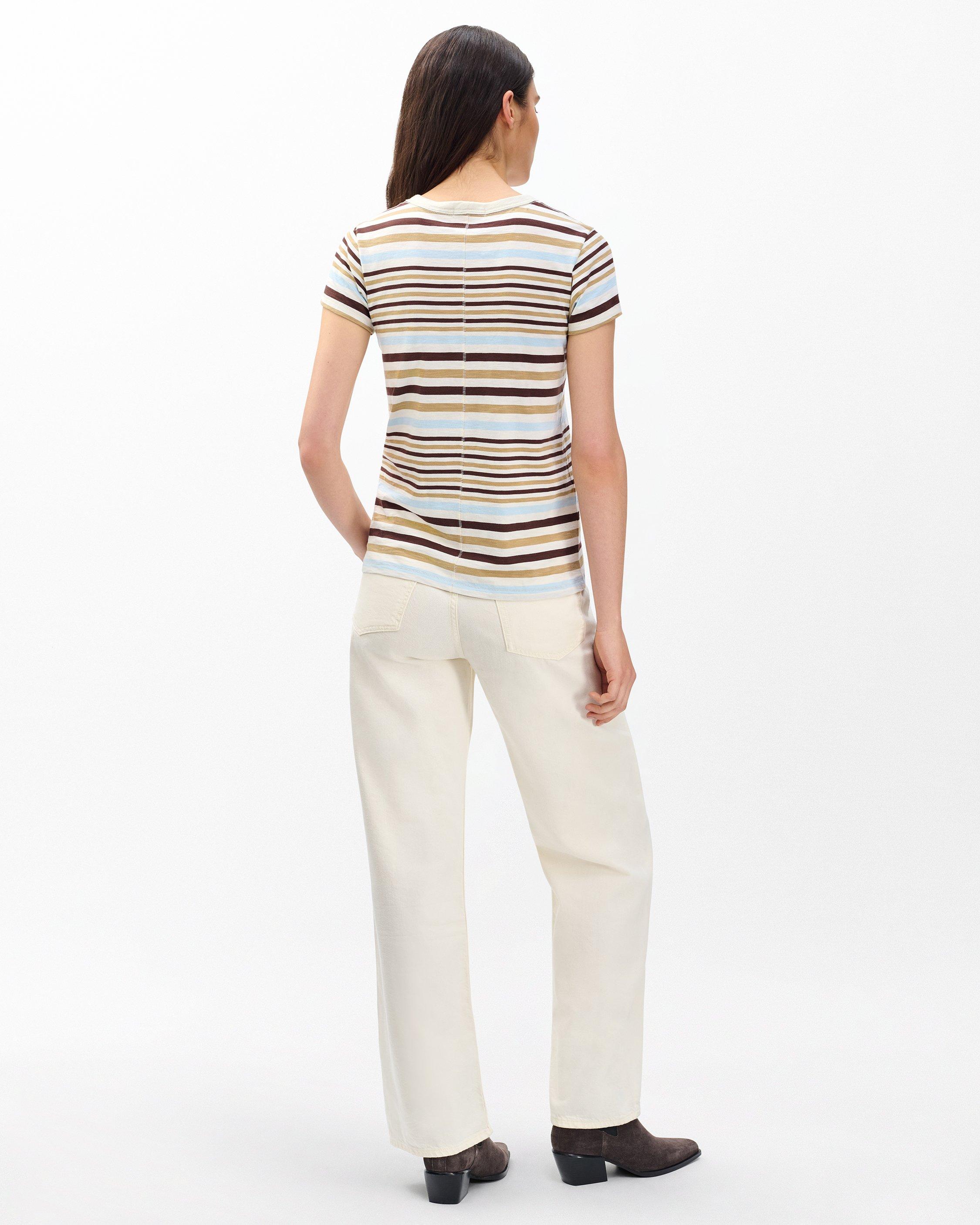The Slub Striped Tee image number 5