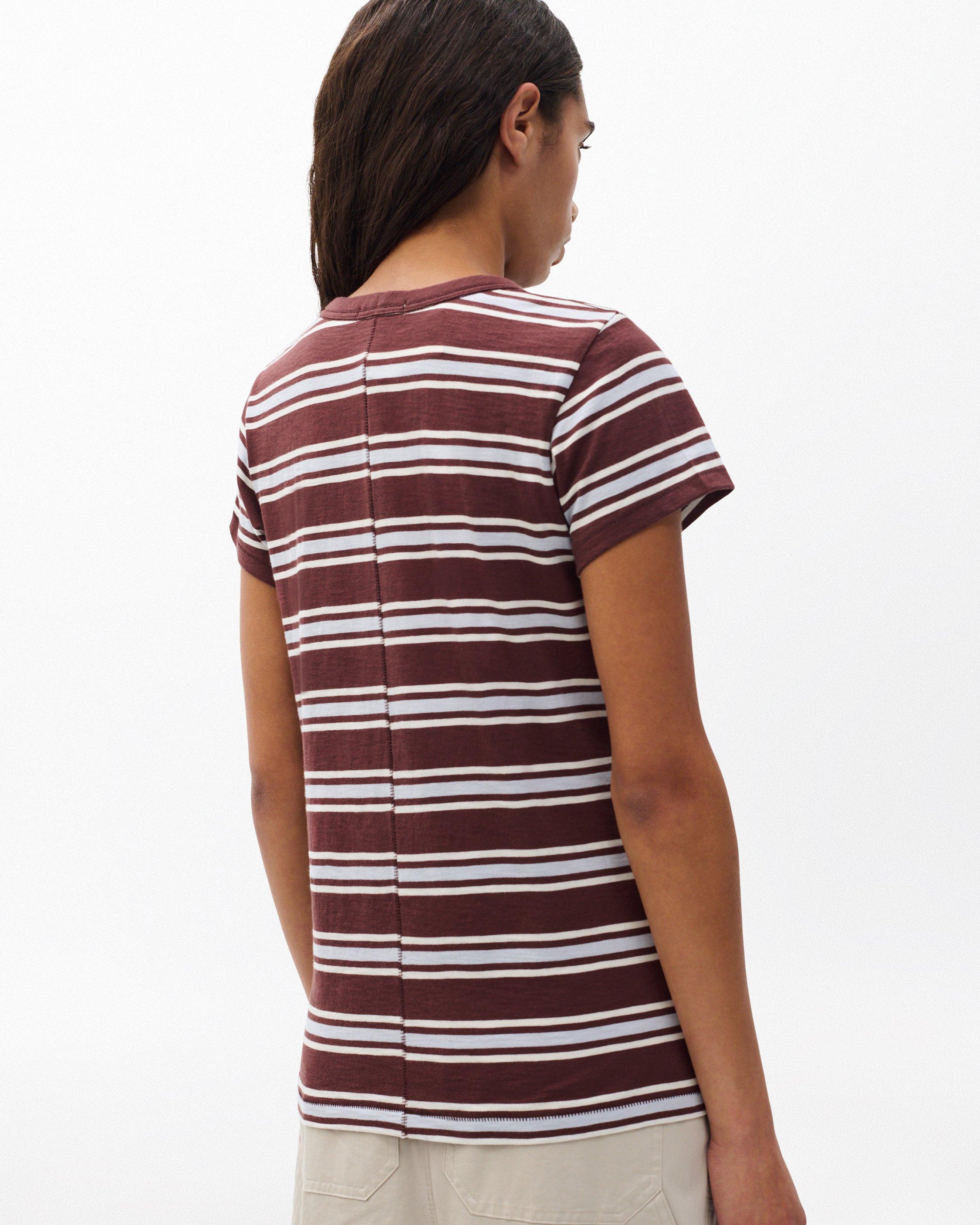 The Slub Striped Tee image number 6