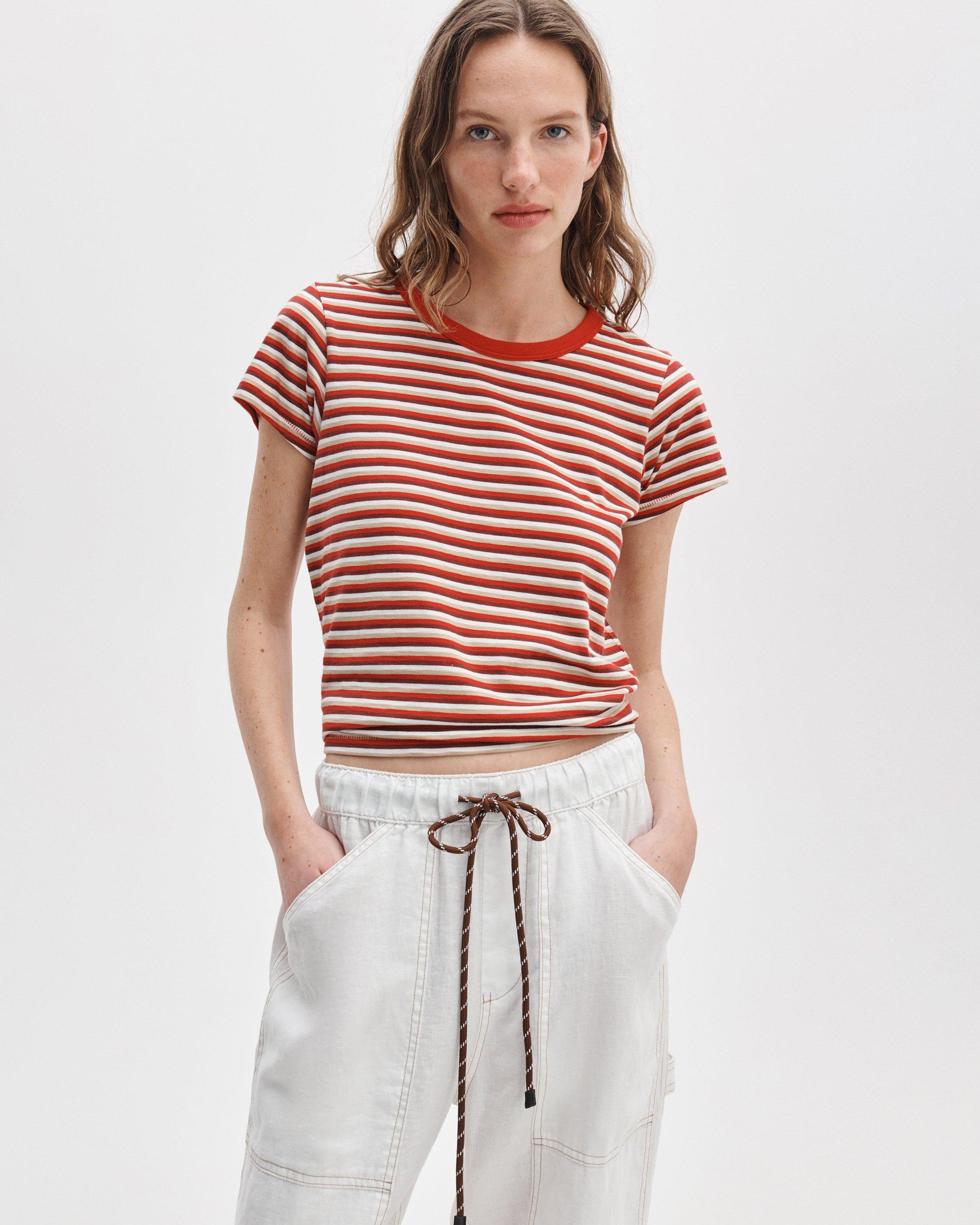The Slub Striped Tee image number 1