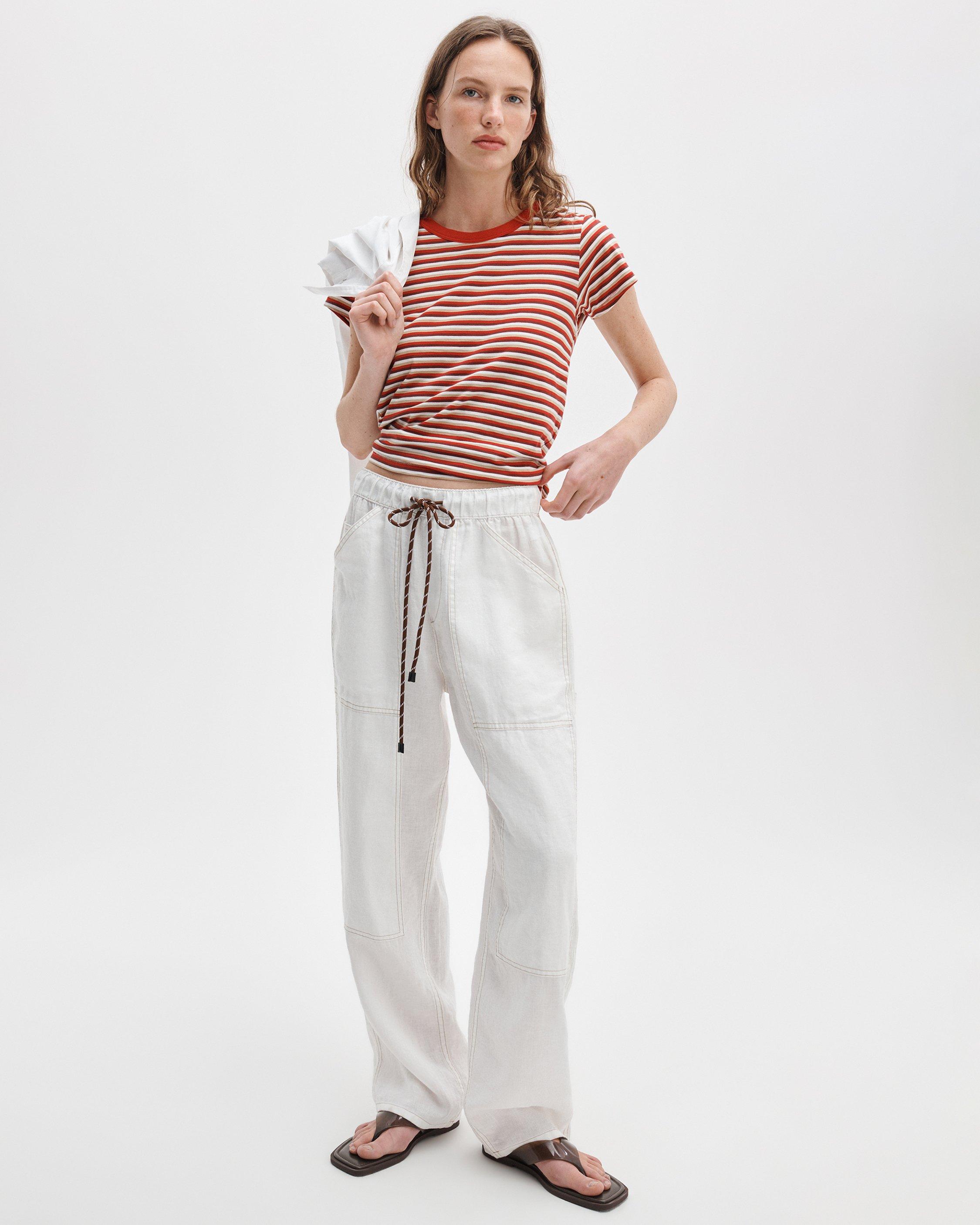 The Slub Striped Tee image number 3