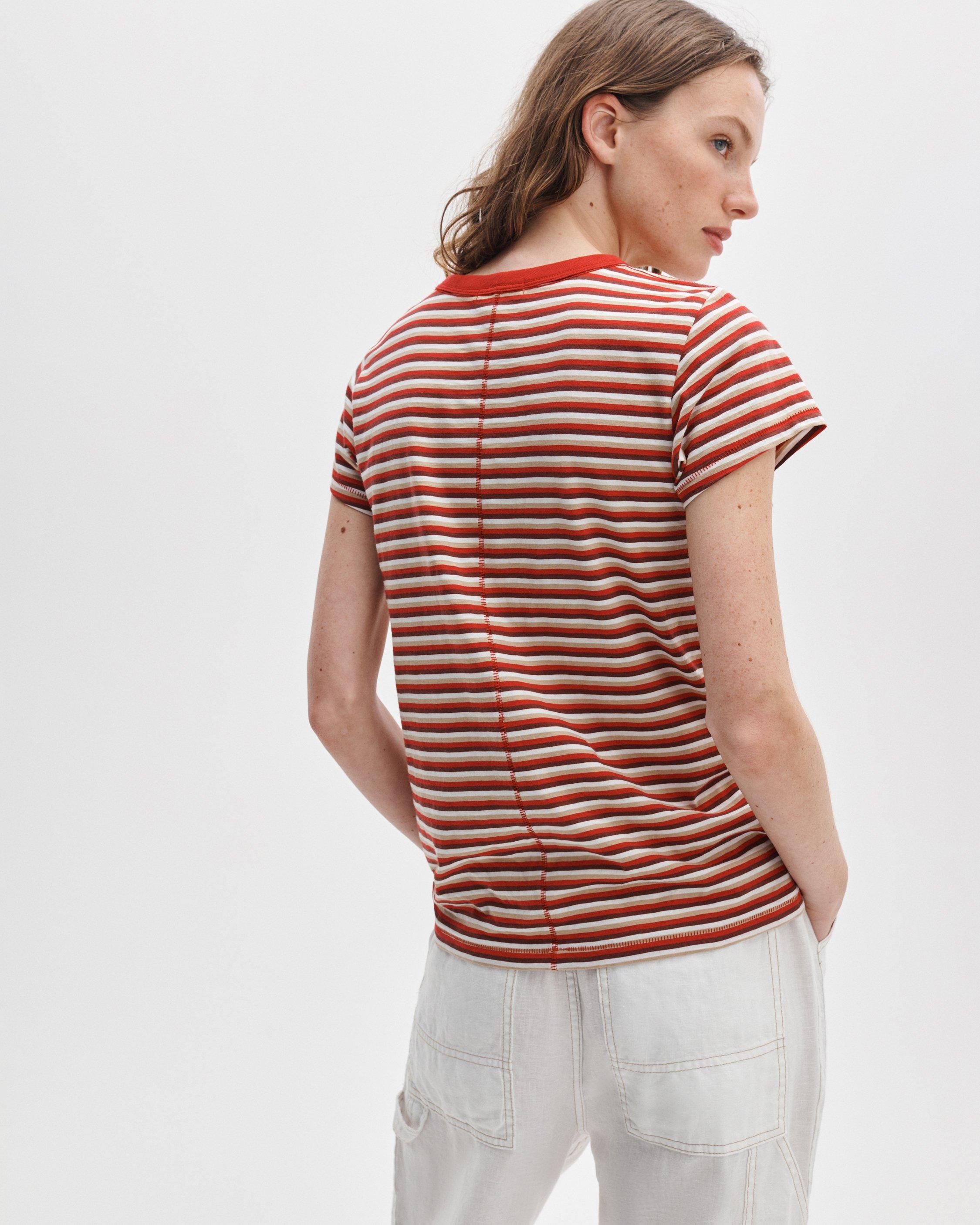 The Slub Striped Tee image number 5