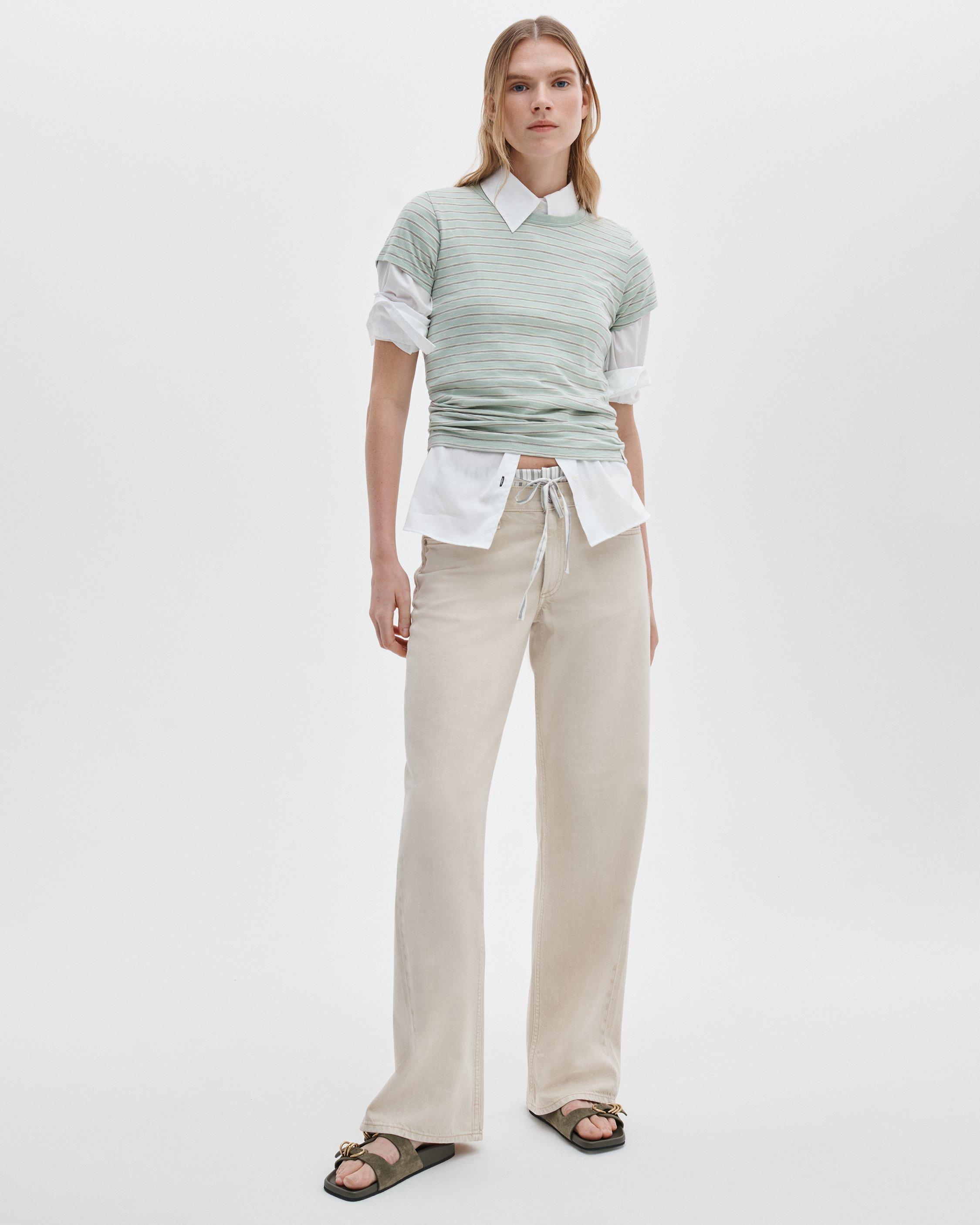 The Slub Striped Tee image number 3