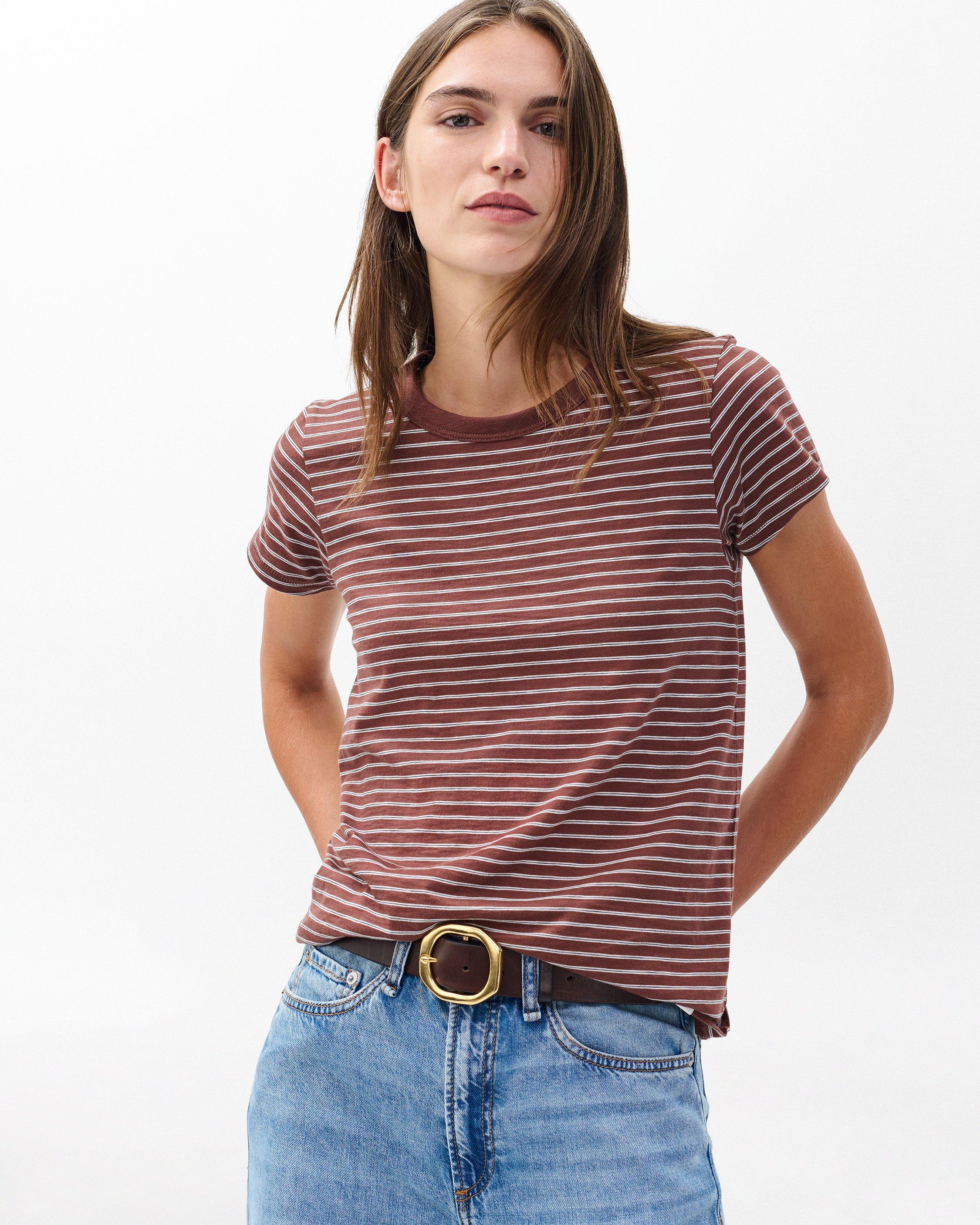 The Slub Striped Tee image number 1