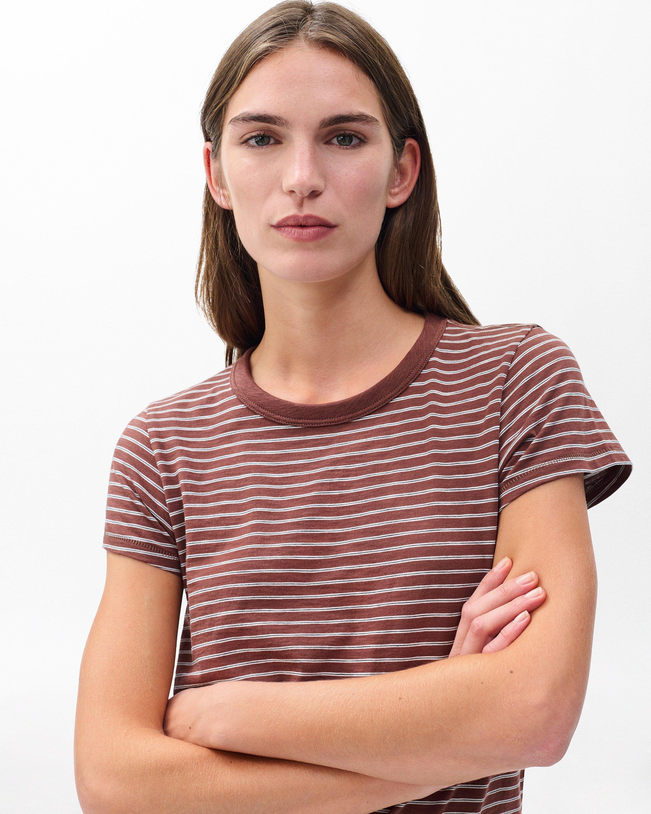 The Slub Striped Tee image number 4