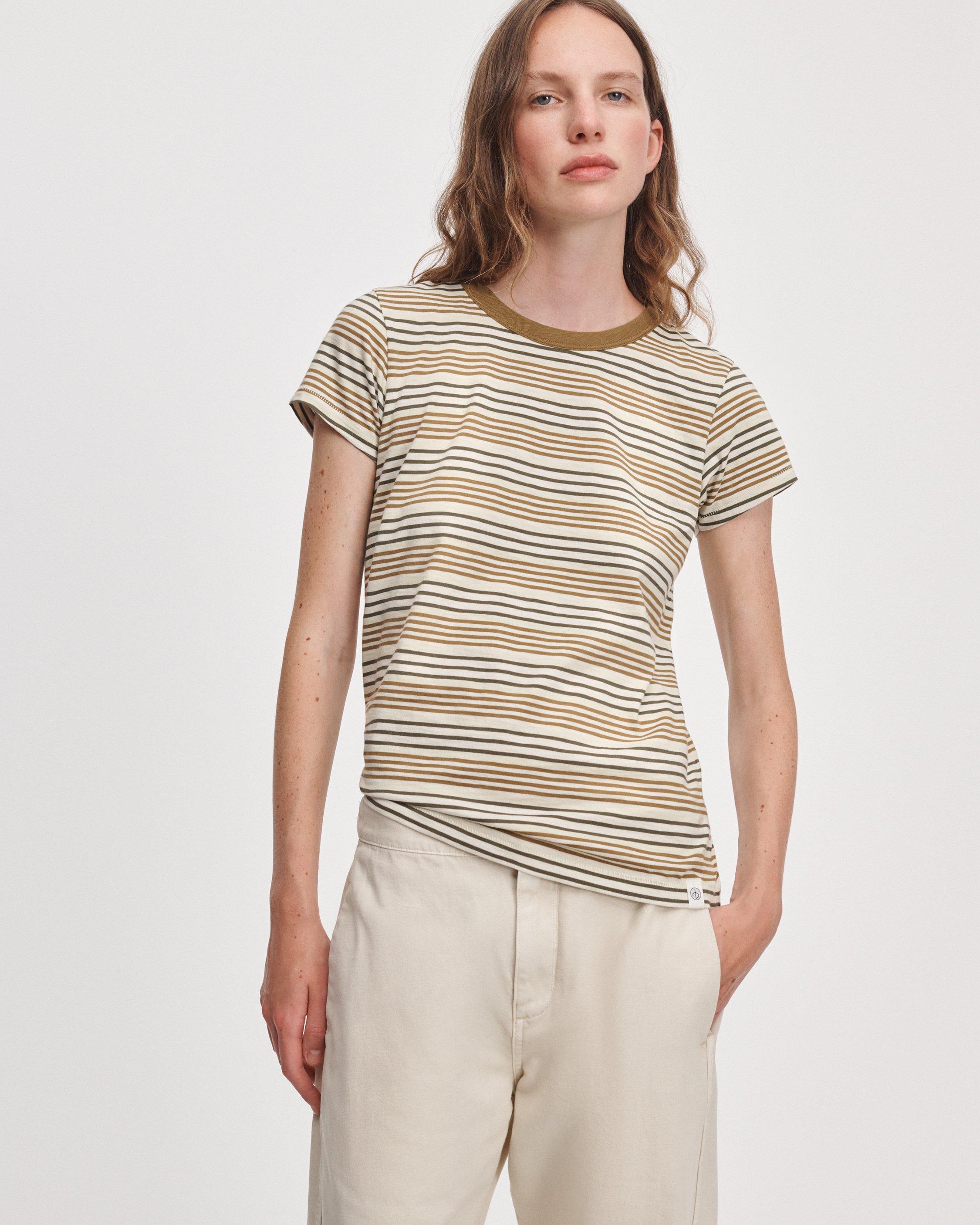 The Slub Striped Tee image number 1