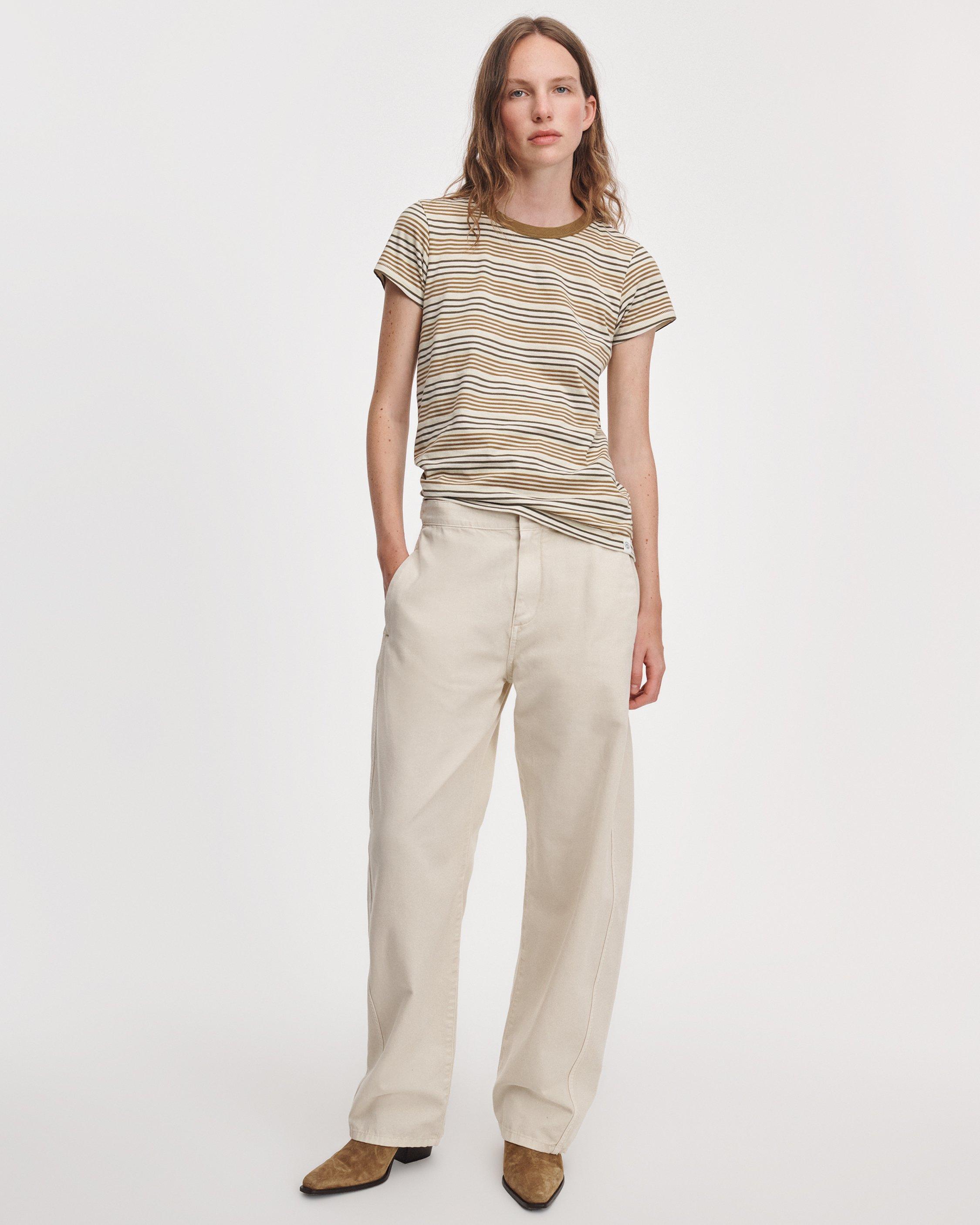The Slub Striped Tee image number 3