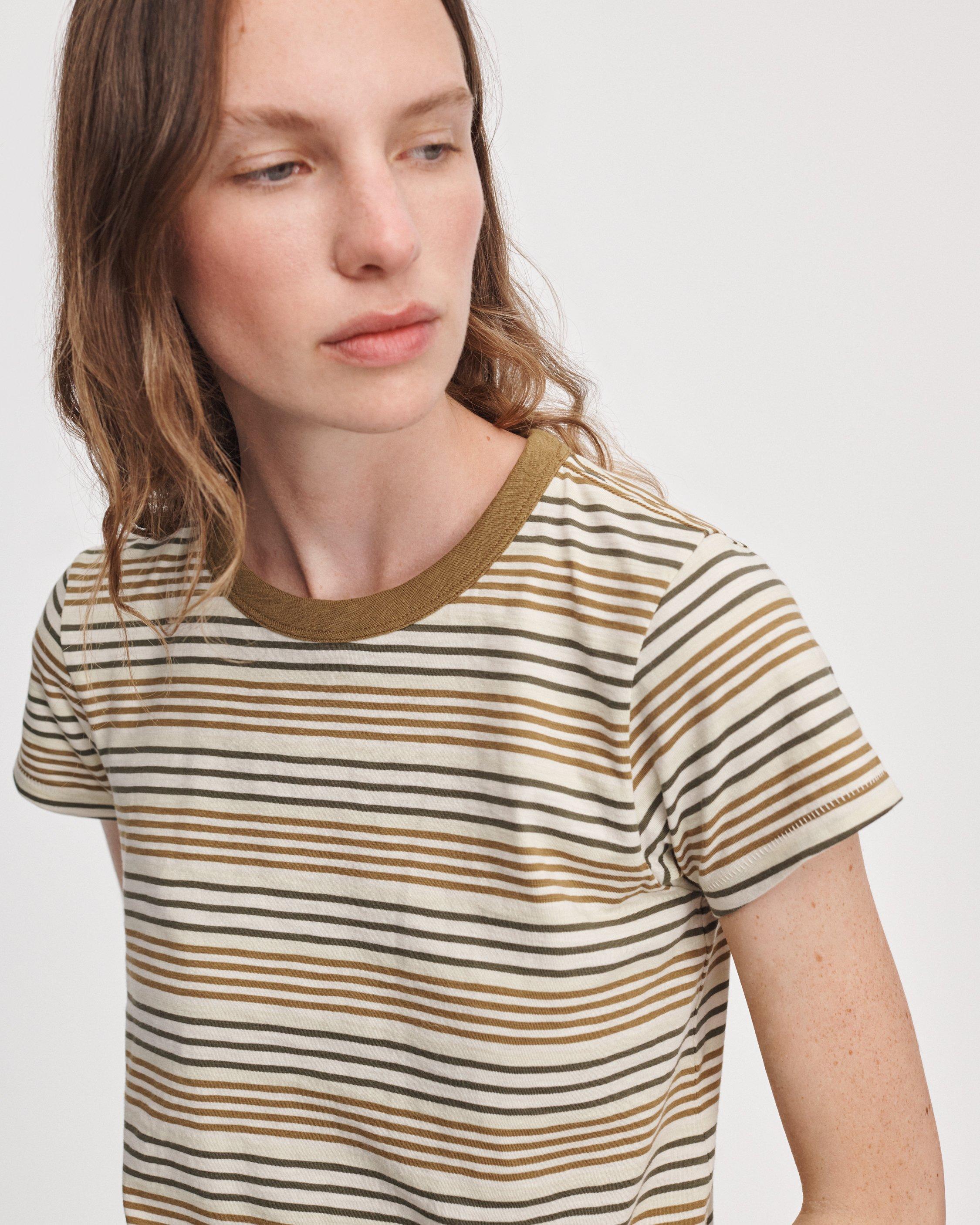 The Slub Striped Tee image number 4