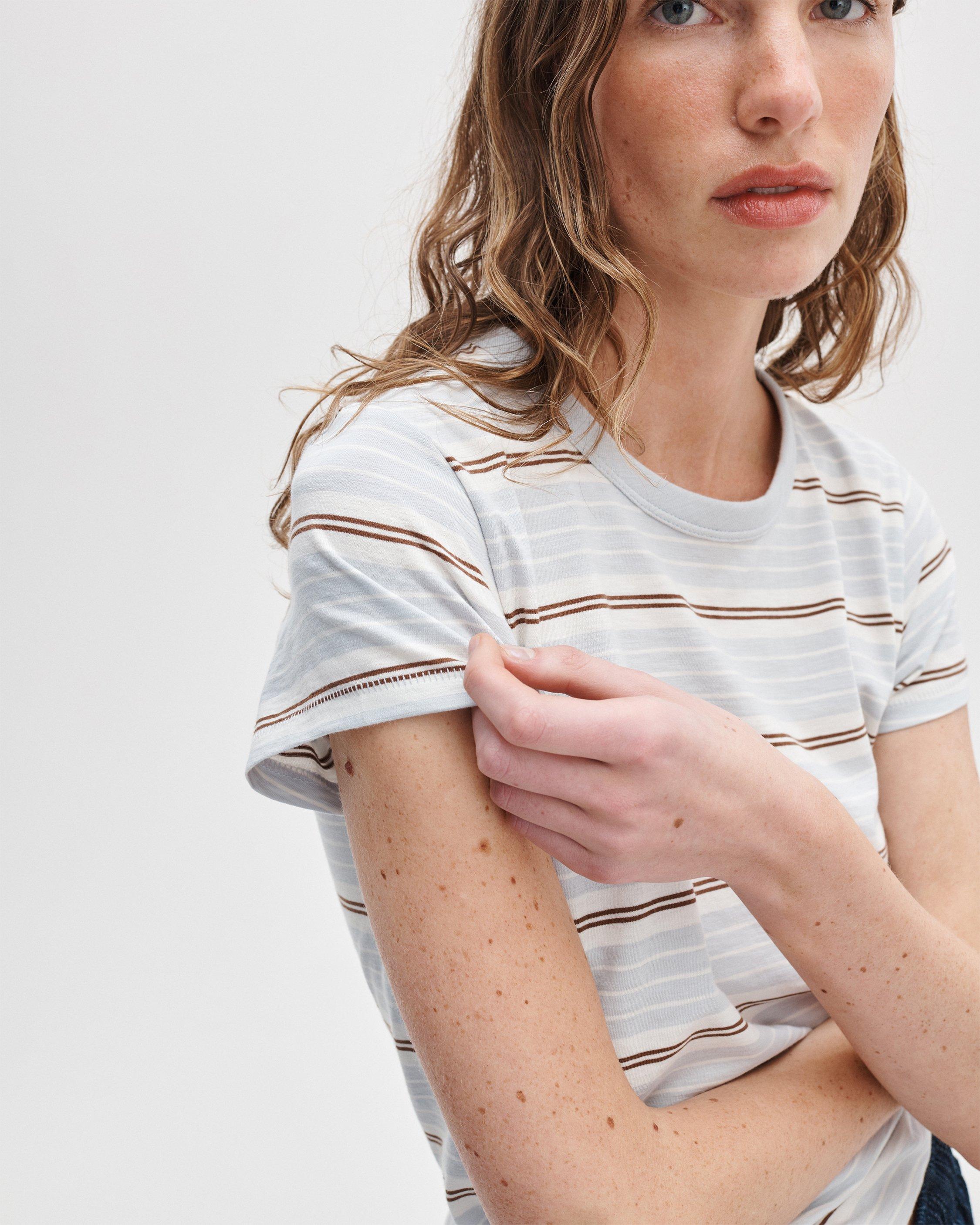 The Slub Striped Tee image number 4