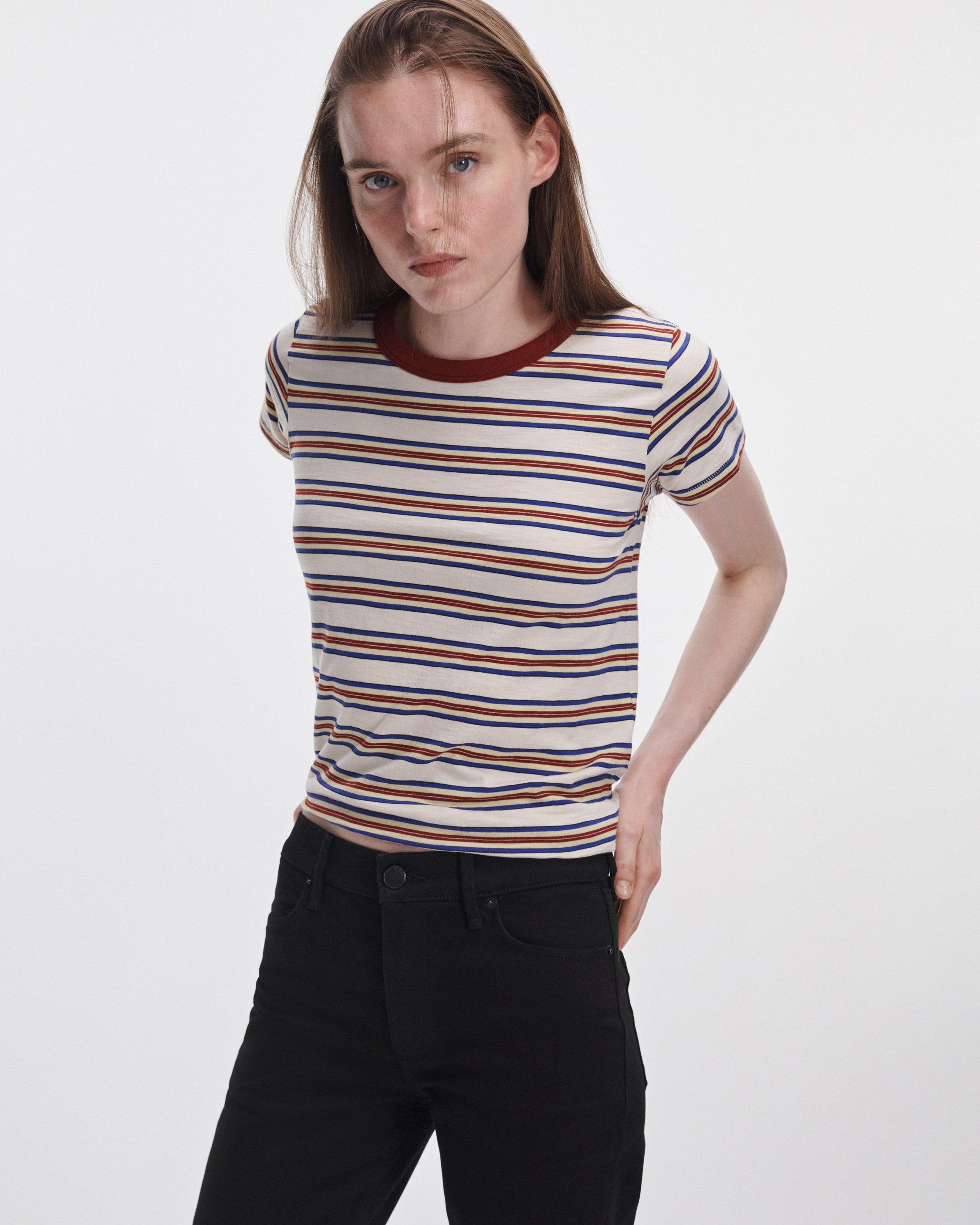 The Slub Striped Tee image number 1