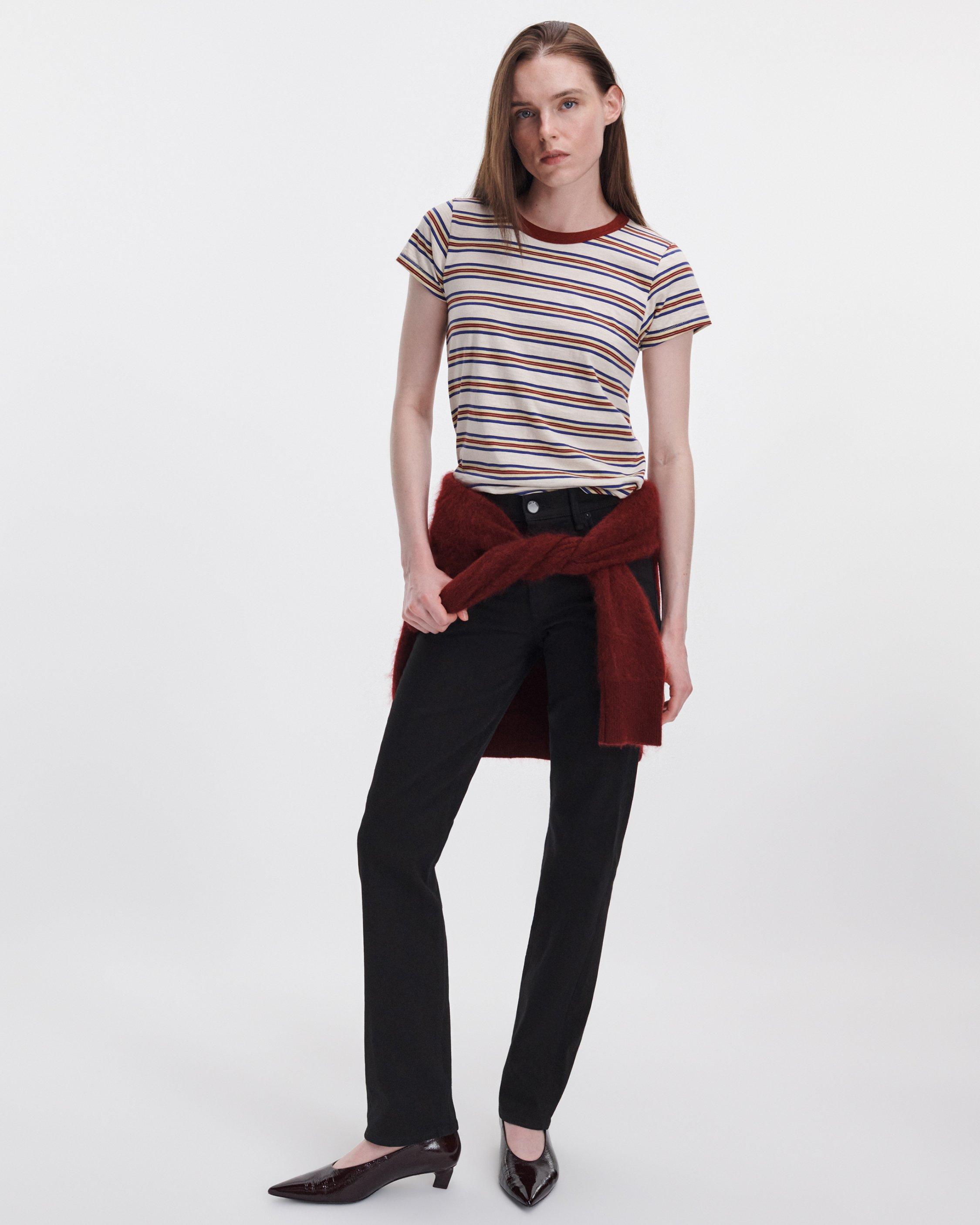 The Slub Striped Tee image number 3