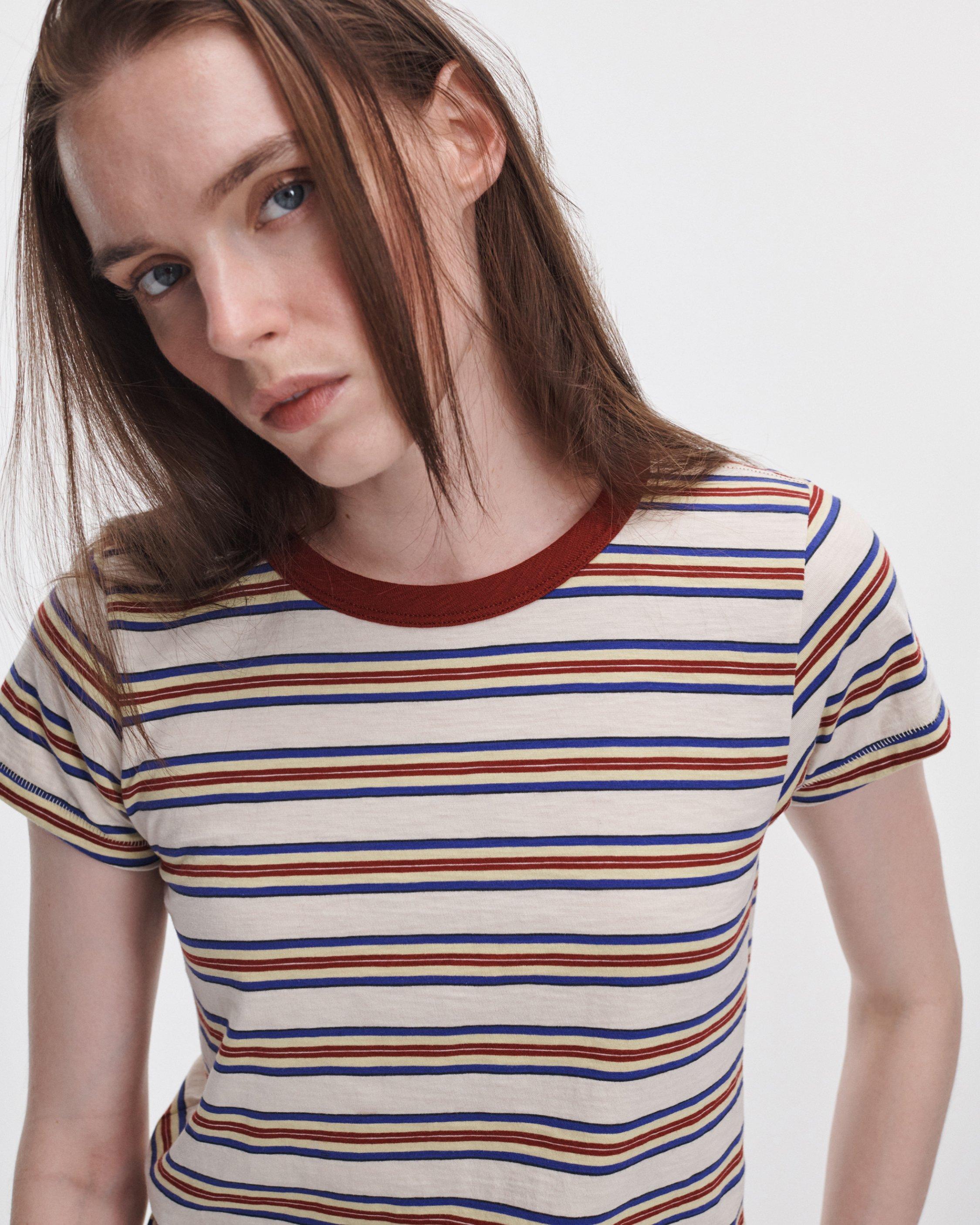 The Slub Striped Tee image number 4