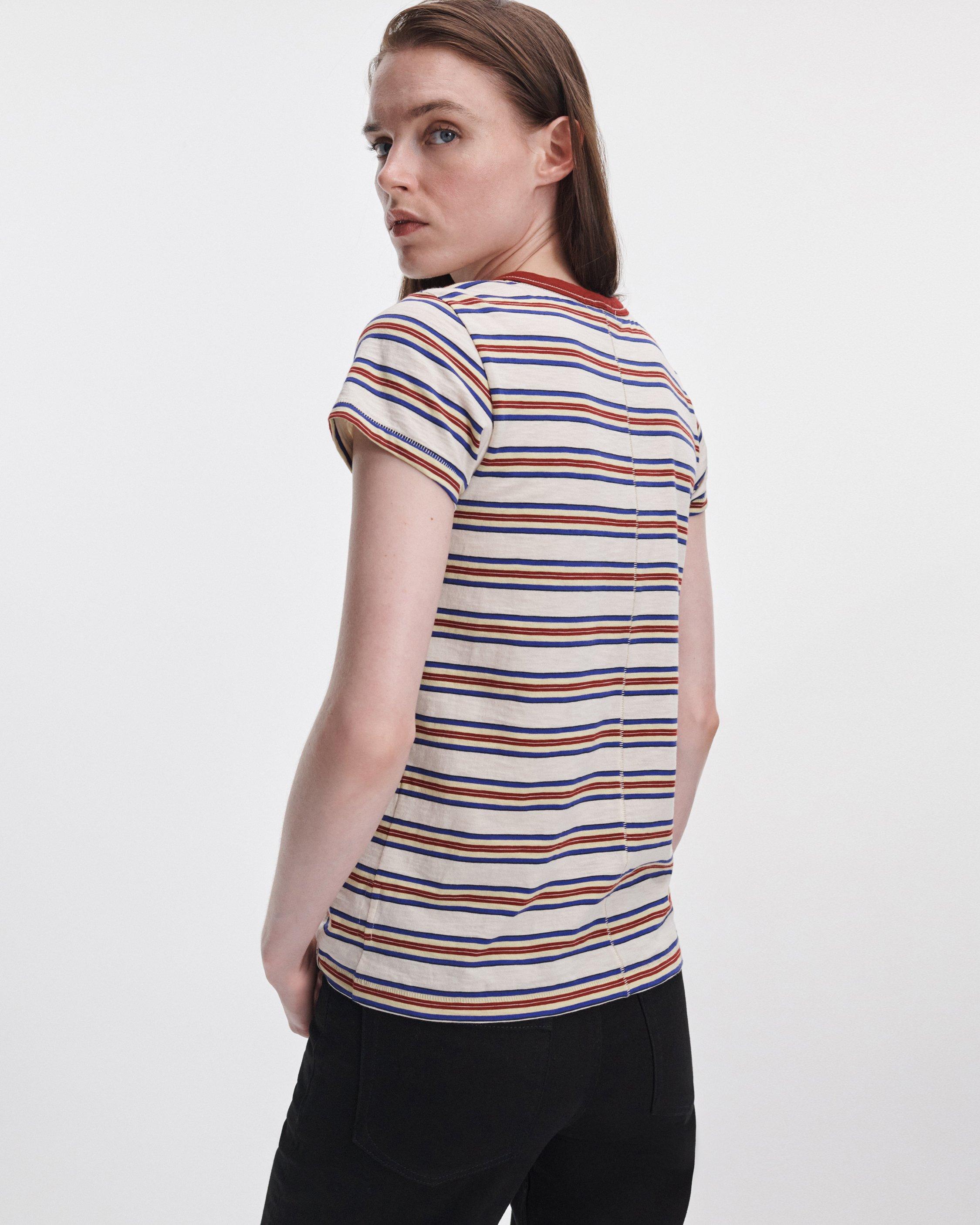 The Slub Striped Tee image number 5