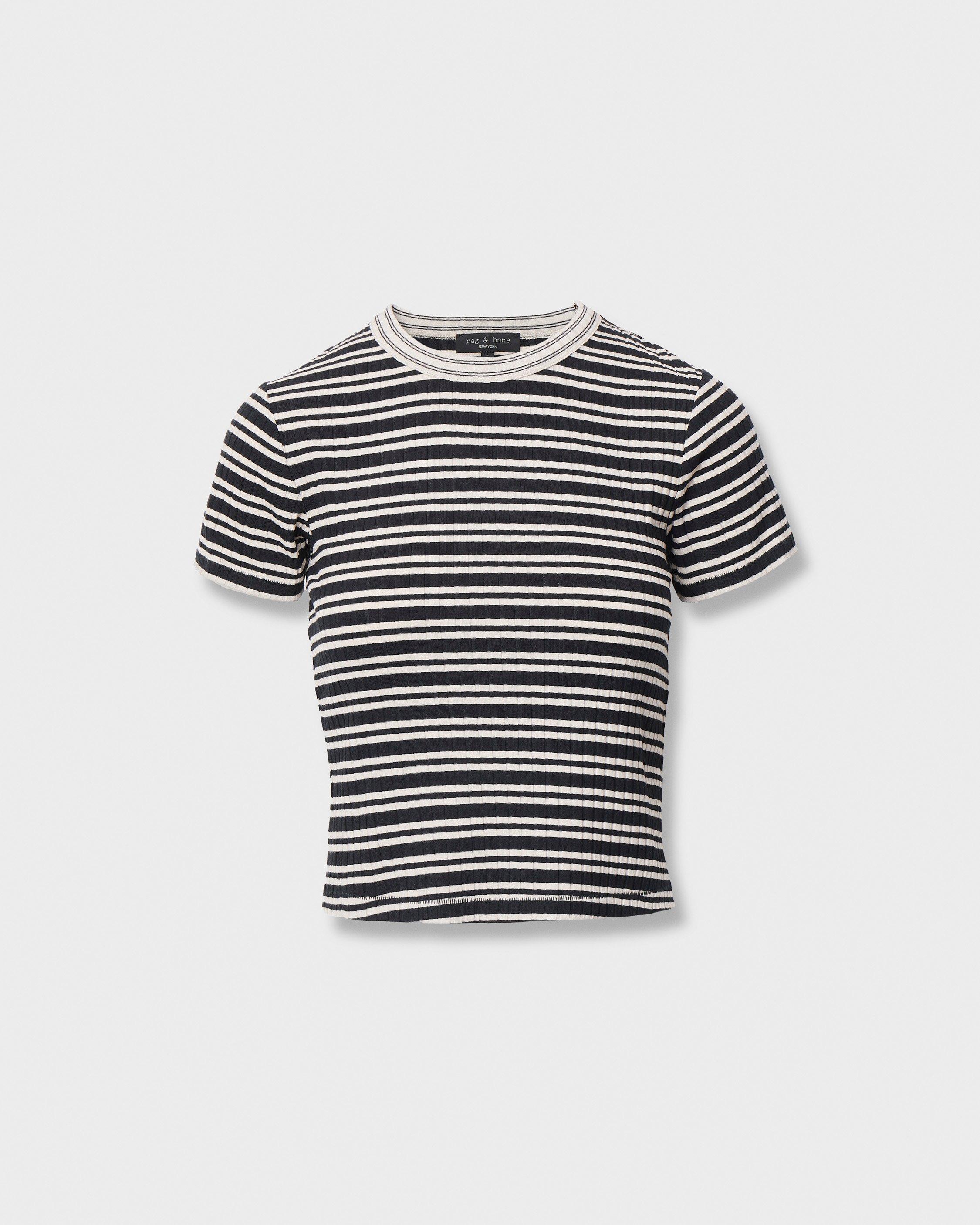Luca Contrast Striped Tee - image 2