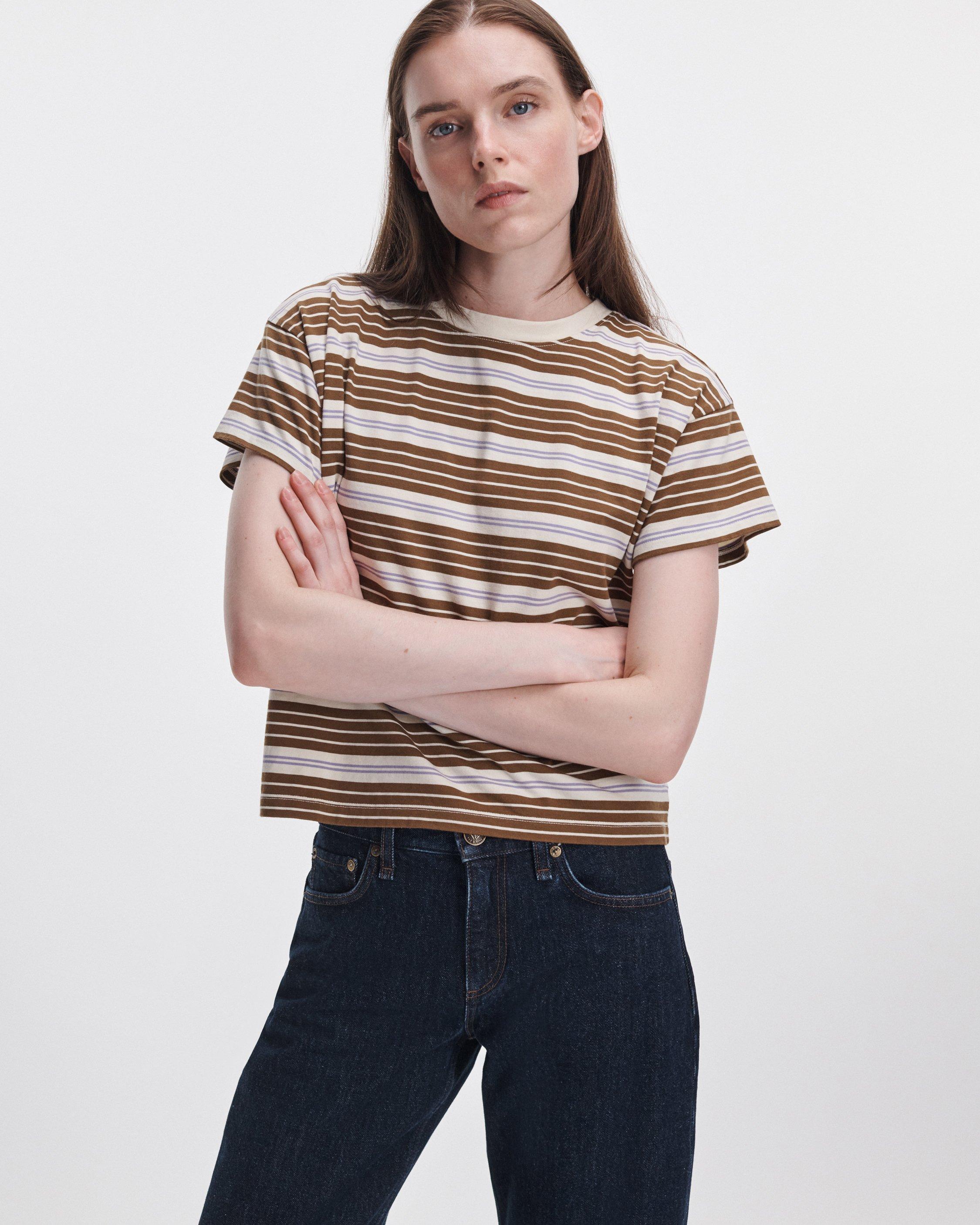 Kelly Boxy Striped Tee image number 1