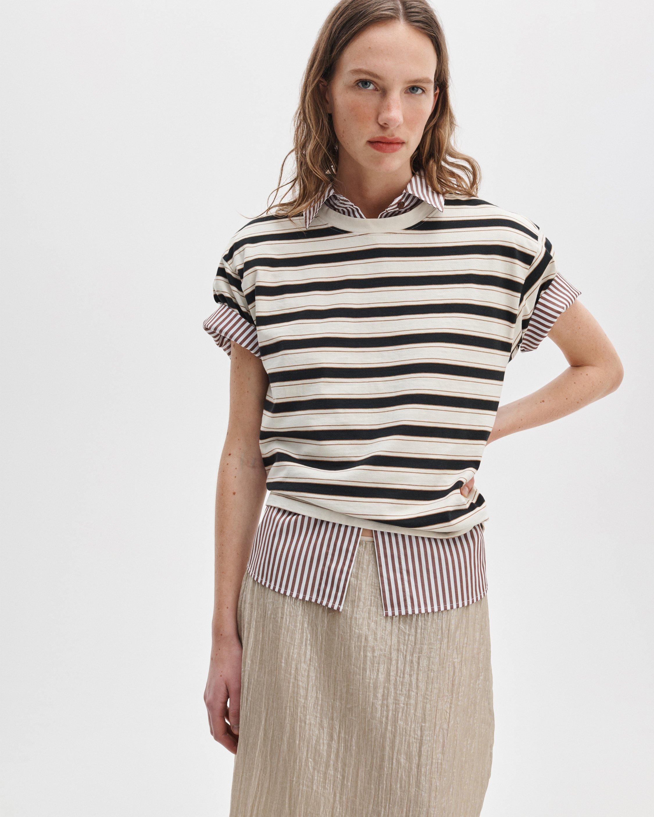 Kelly Boxy Striped Tee image number 1