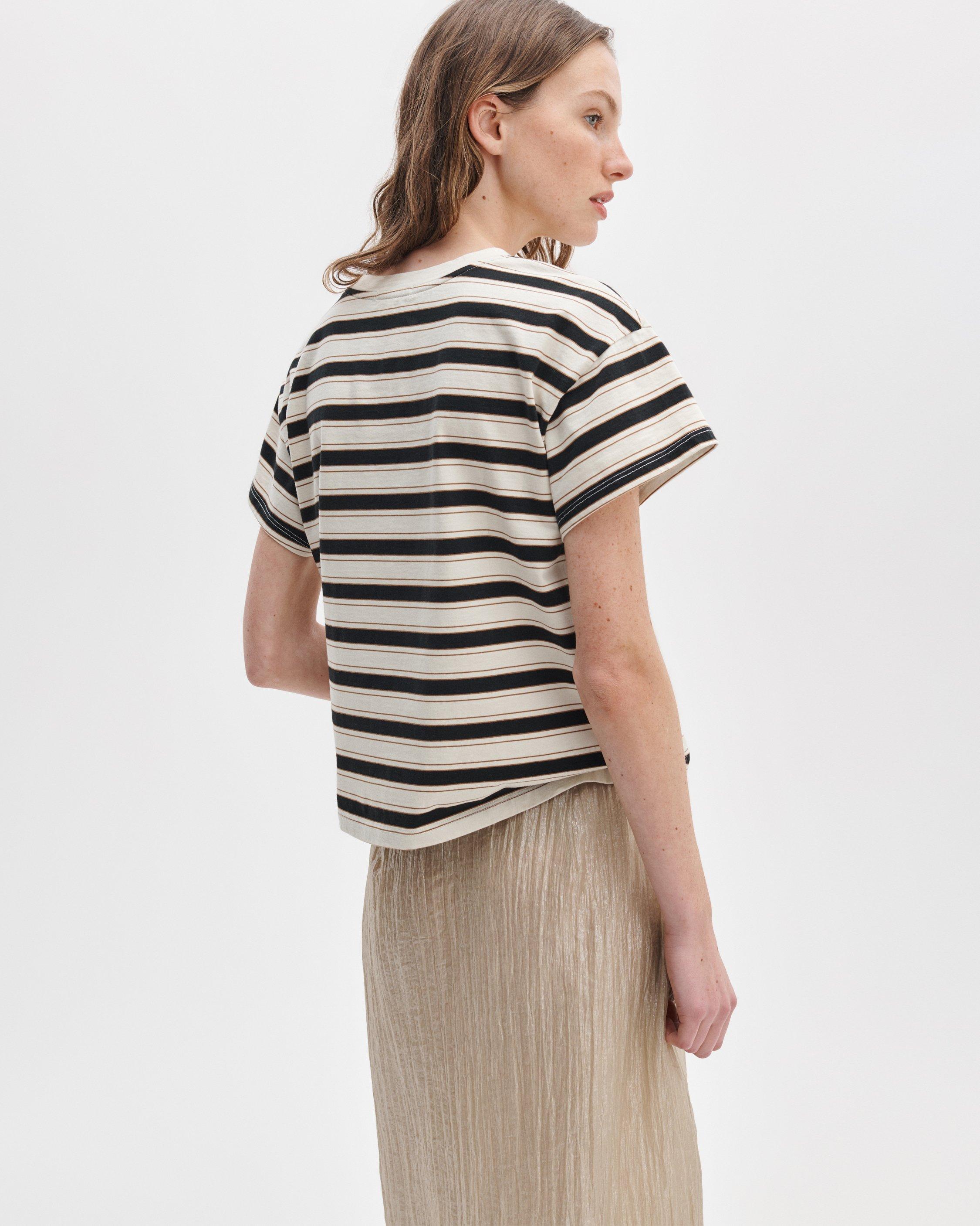 Kelly Boxy Striped Tee image number 5